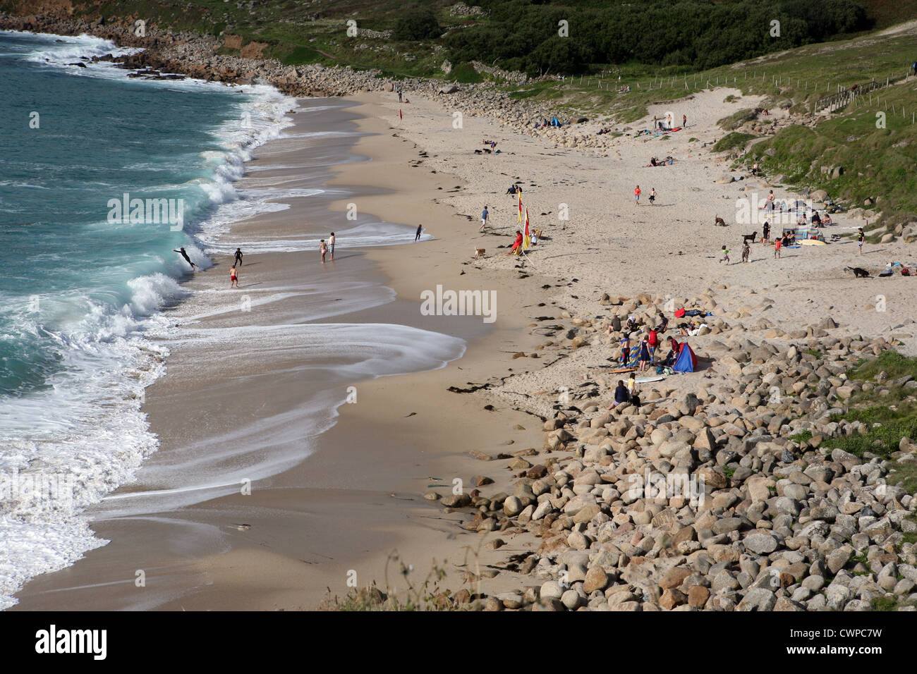 Gwynver Strand Cape Cornwall Penwith Cornwall England UK GB Stockfoto