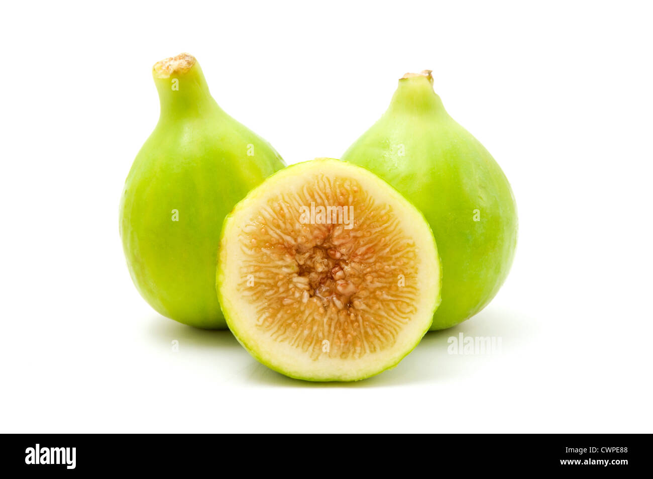 Italienischer Honig Fig auf weißem Hintergrund Stockfoto
