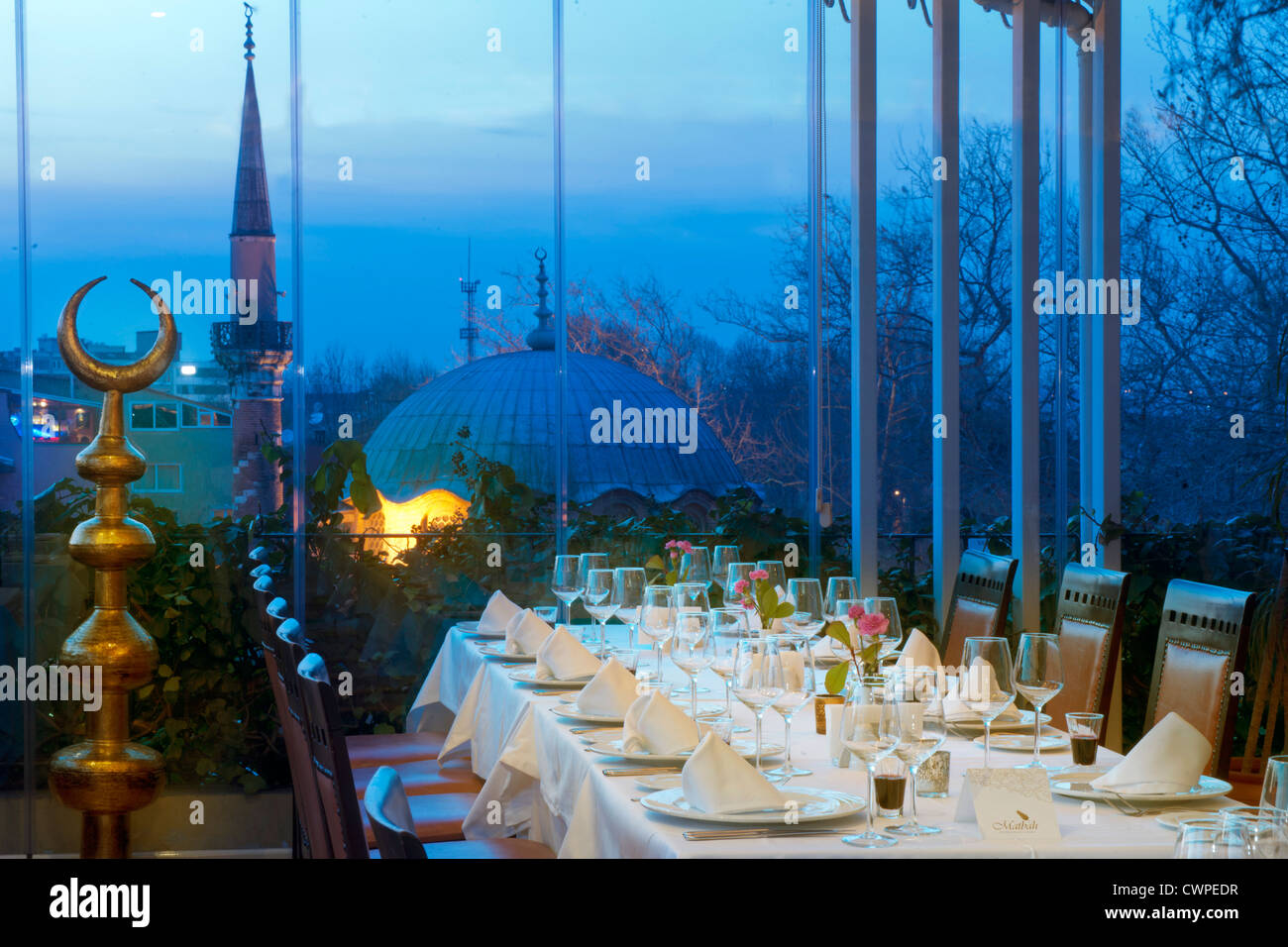 Türkei, Istanbul, Sultanahmet, Restaurant Matbah im Ottoman Hotel Imperial Caferiye Sokak 6 Stockfoto