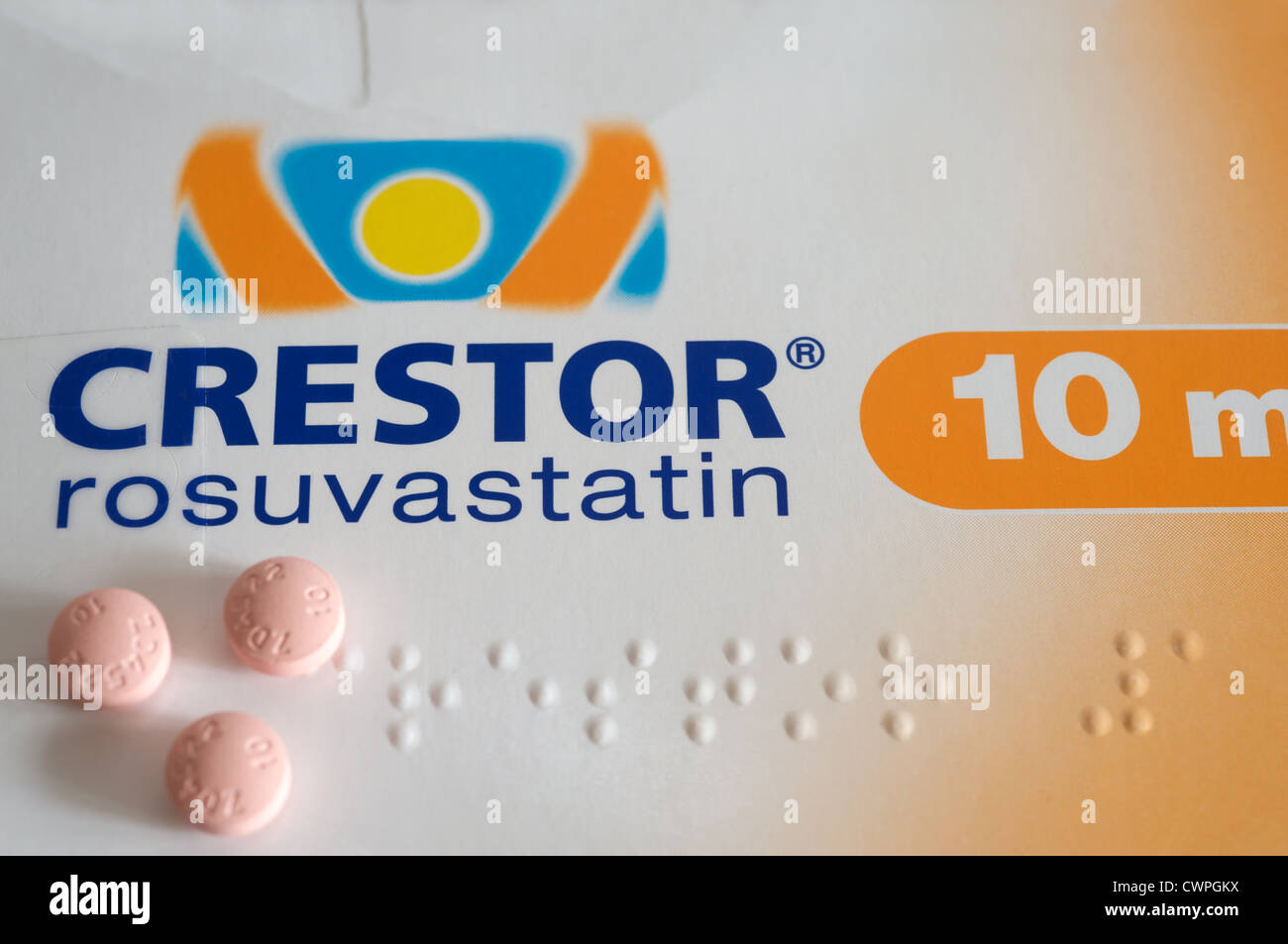 Crestor Rosuvastatin von AstraZeneca UK Stockfoto