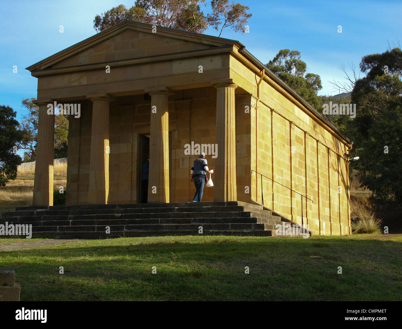Acanthe, Musée neoklassizistischen Stil von Lady Jane Franklin erbaut 1842 in Lenah Valley Hobart, Tasmanien Stockfoto