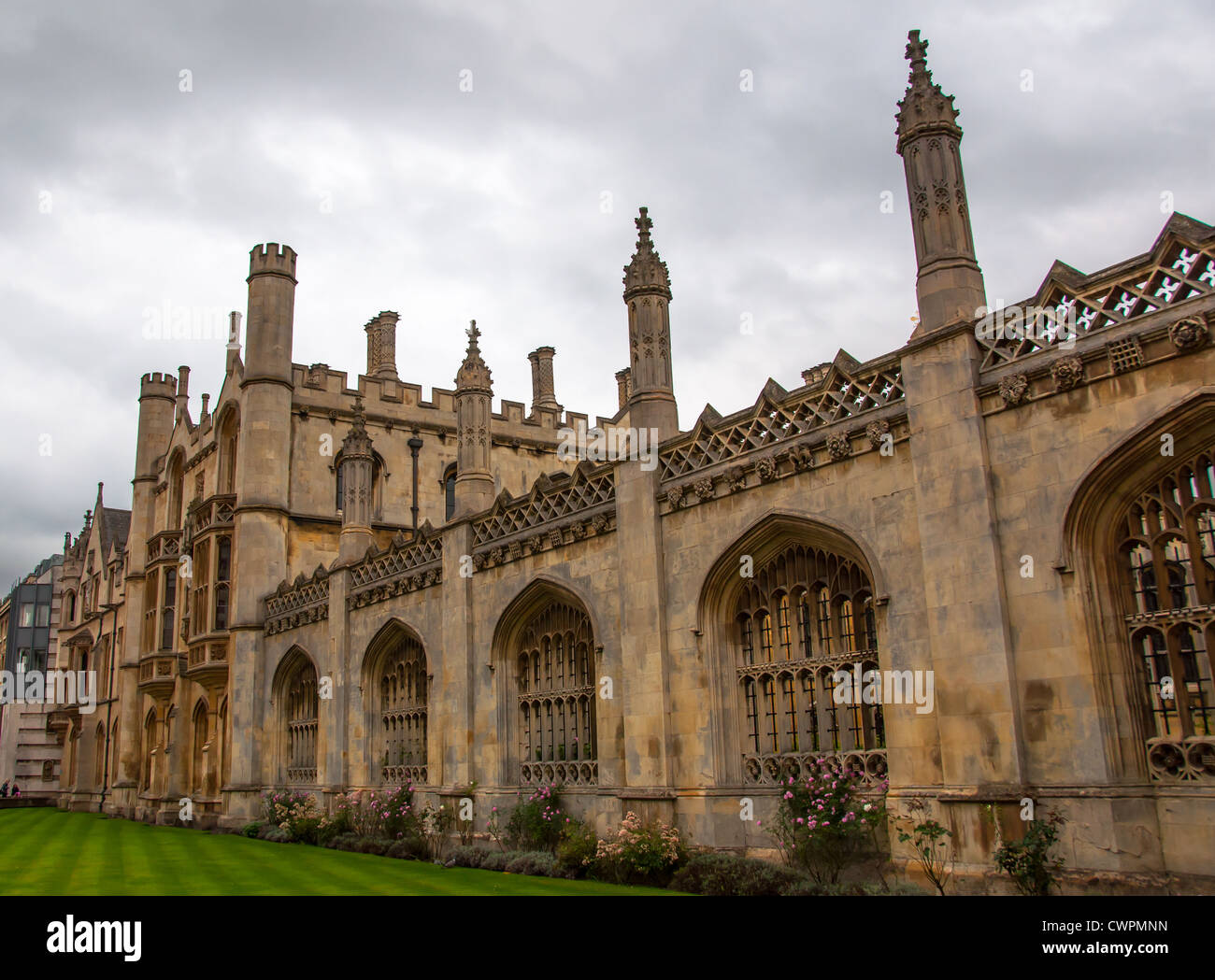 Architektur eines akademischen Gebäude von historischem Wert, im Stadtzentrum von Cambridge, UK Stockfoto