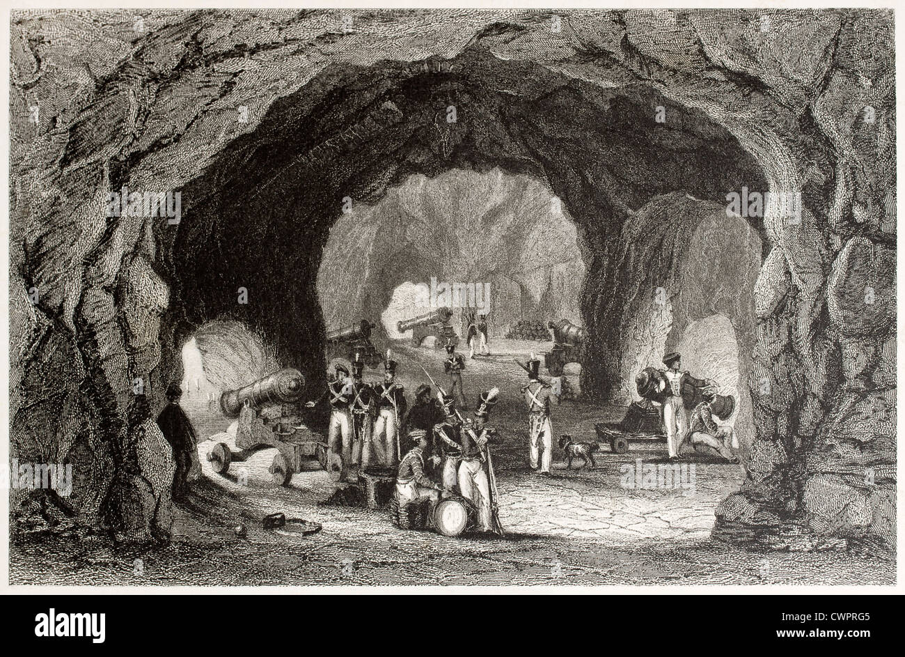 Verteidigung des St. George Hall, Gibraltar Stockfoto