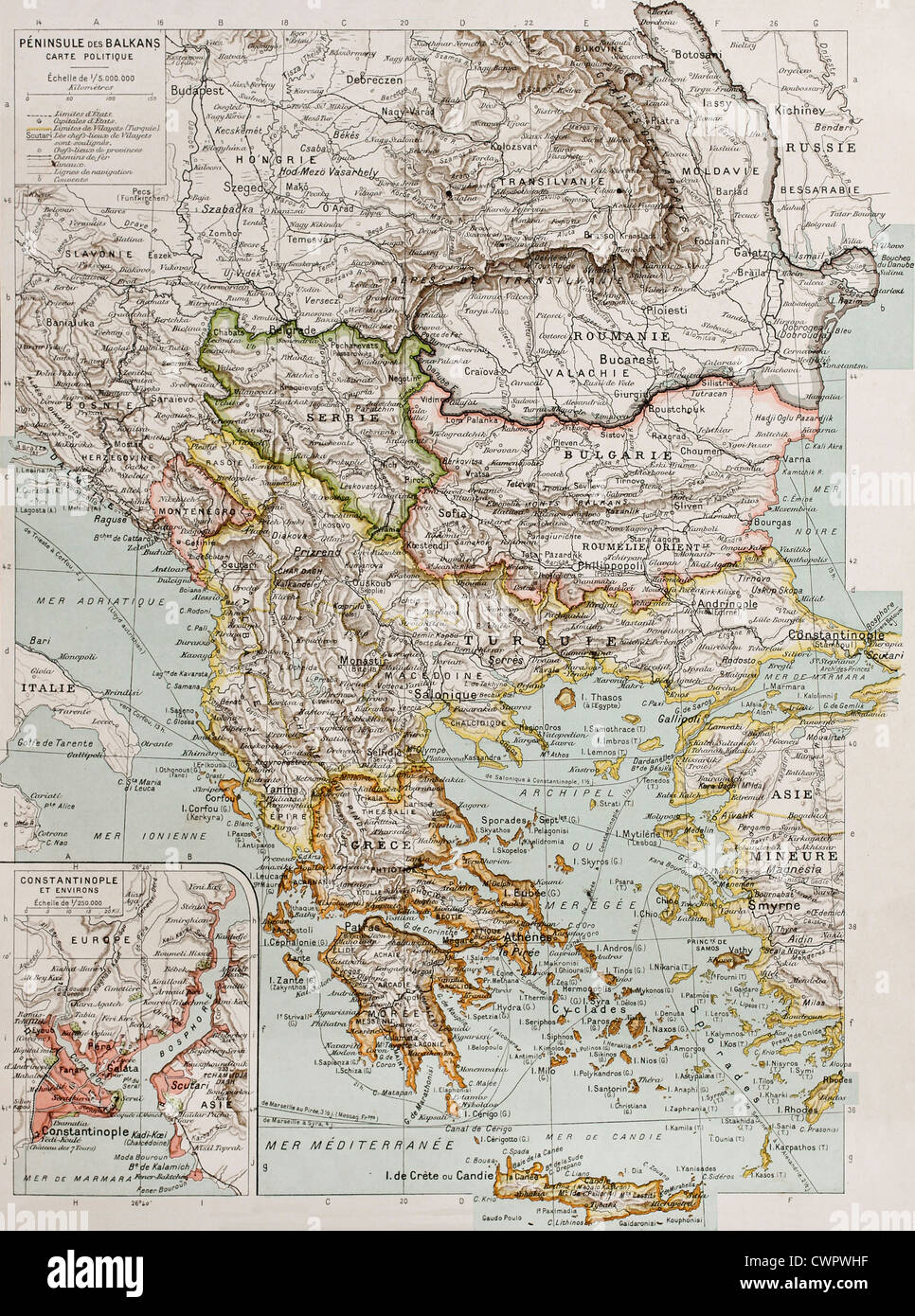 Balkanhalbinsel Stockfoto