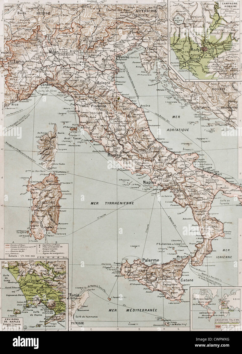 Italien am Ende des 19. Jahrhunderts Stockfoto