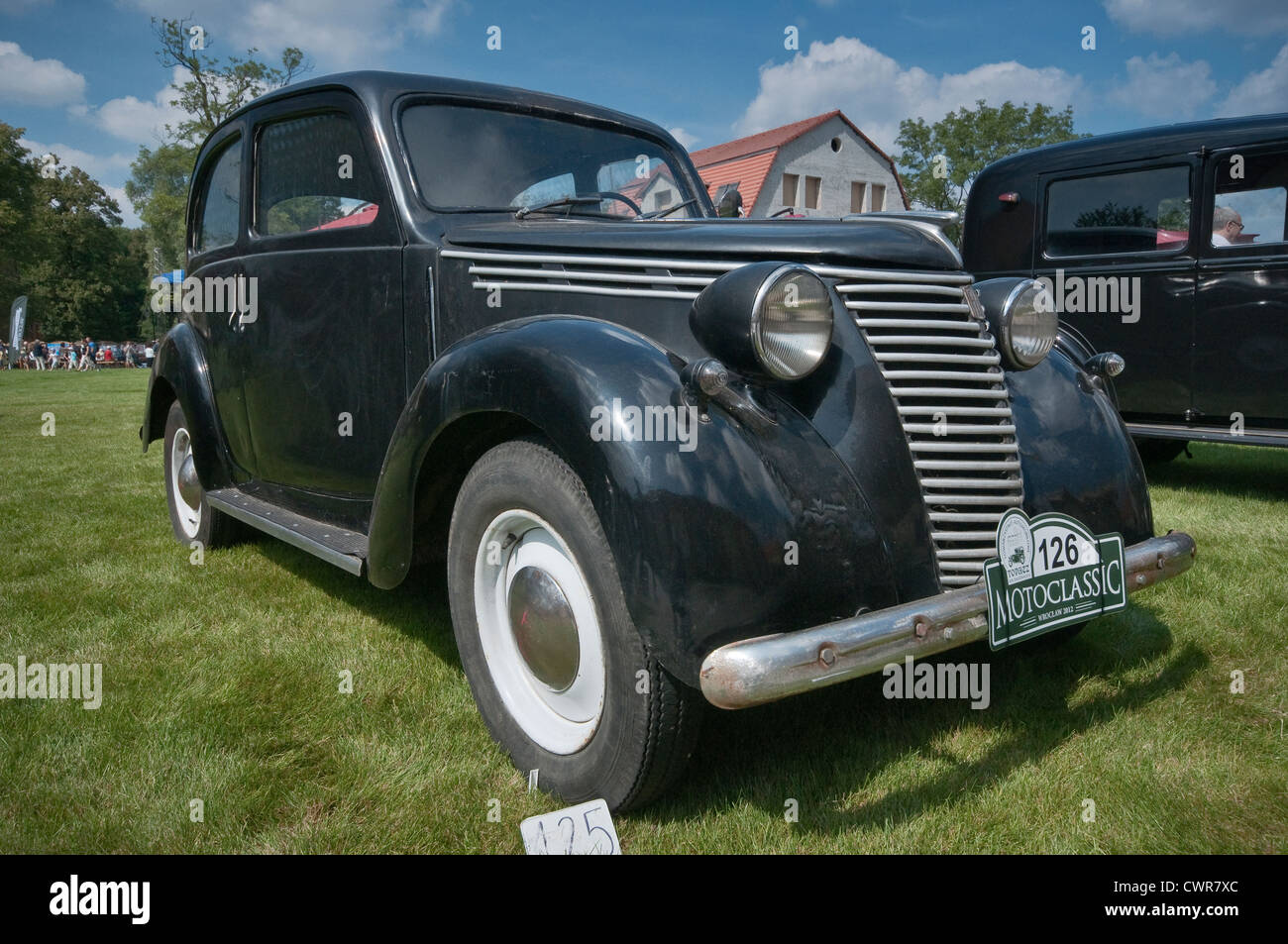 1939 Fiat 1100 b bei Motoclassic Auto-Show in Topacz Castle in Kobierzyce in der Nähe von Breslau, Niederschlesien, Polen Stockfoto