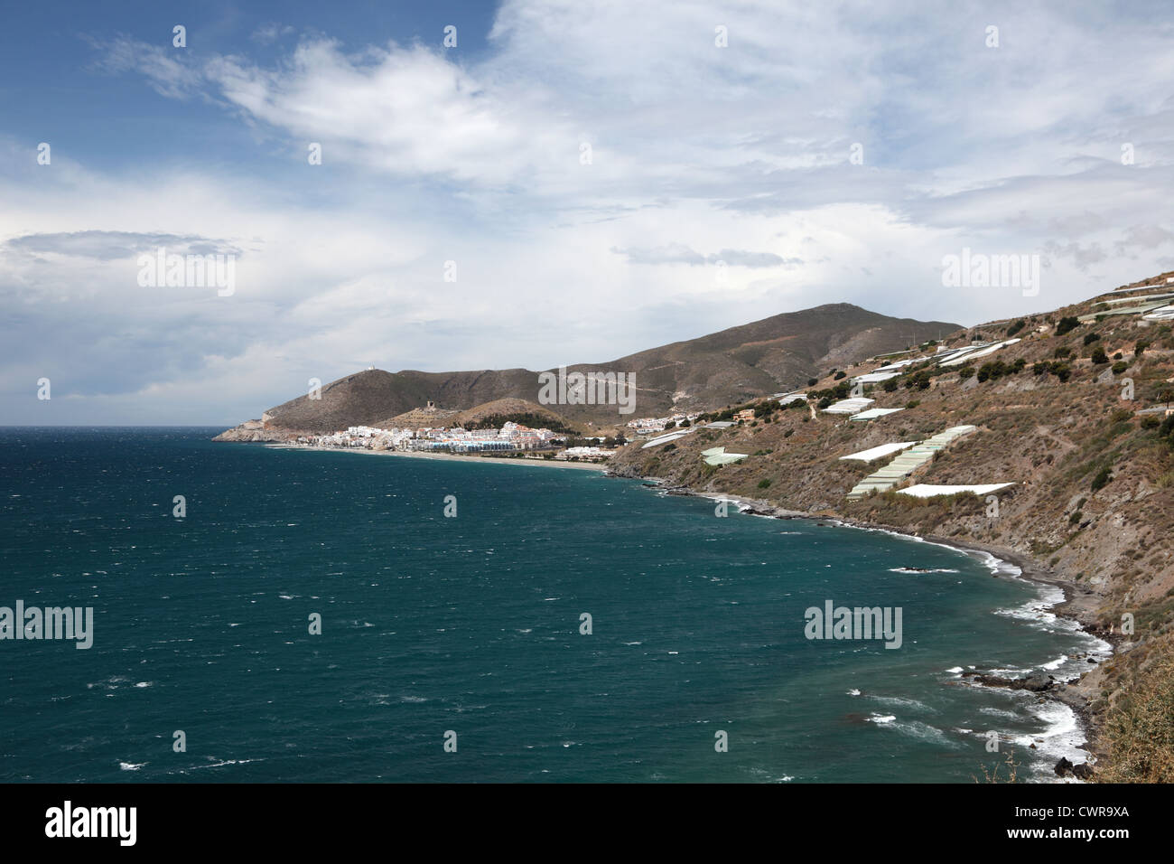 Küste bei Castell de Ferro in Andalusien Spanien Stockfoto