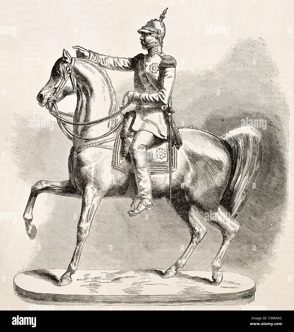 Nicholas I Kaiser von Russland Reiterstatue Stockfoto