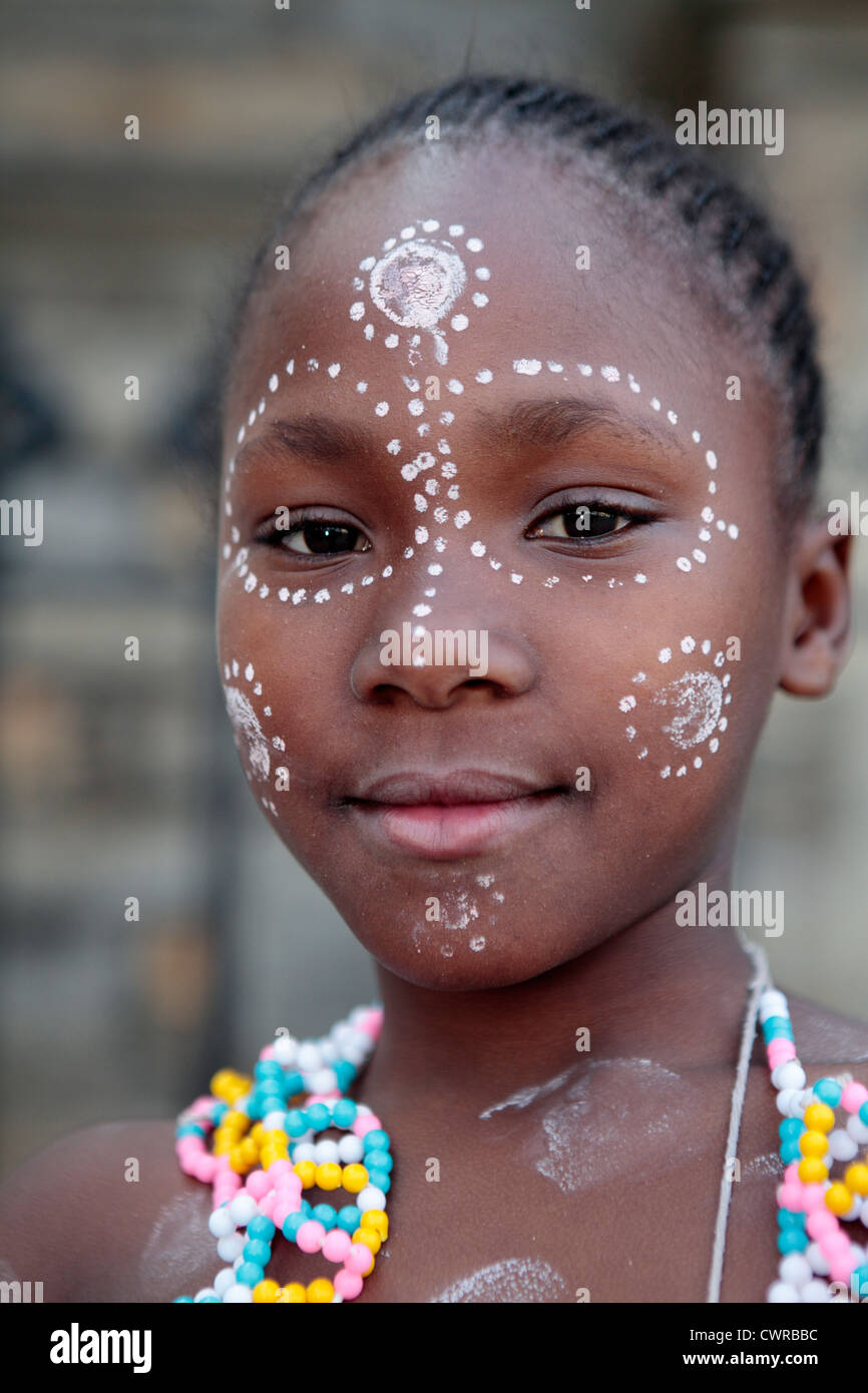 Porträt der Xhosa Mädchen Südafrika Stockfoto