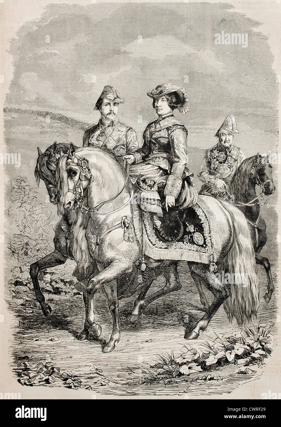 Königin Isabella II. von Spanien Stockfotografie Alamy