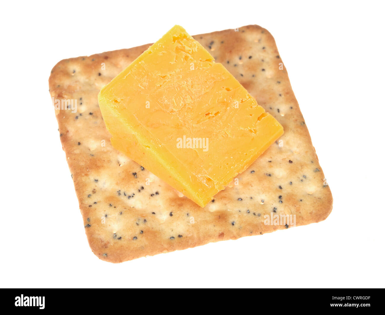 Cracker und Käse Stockfoto
