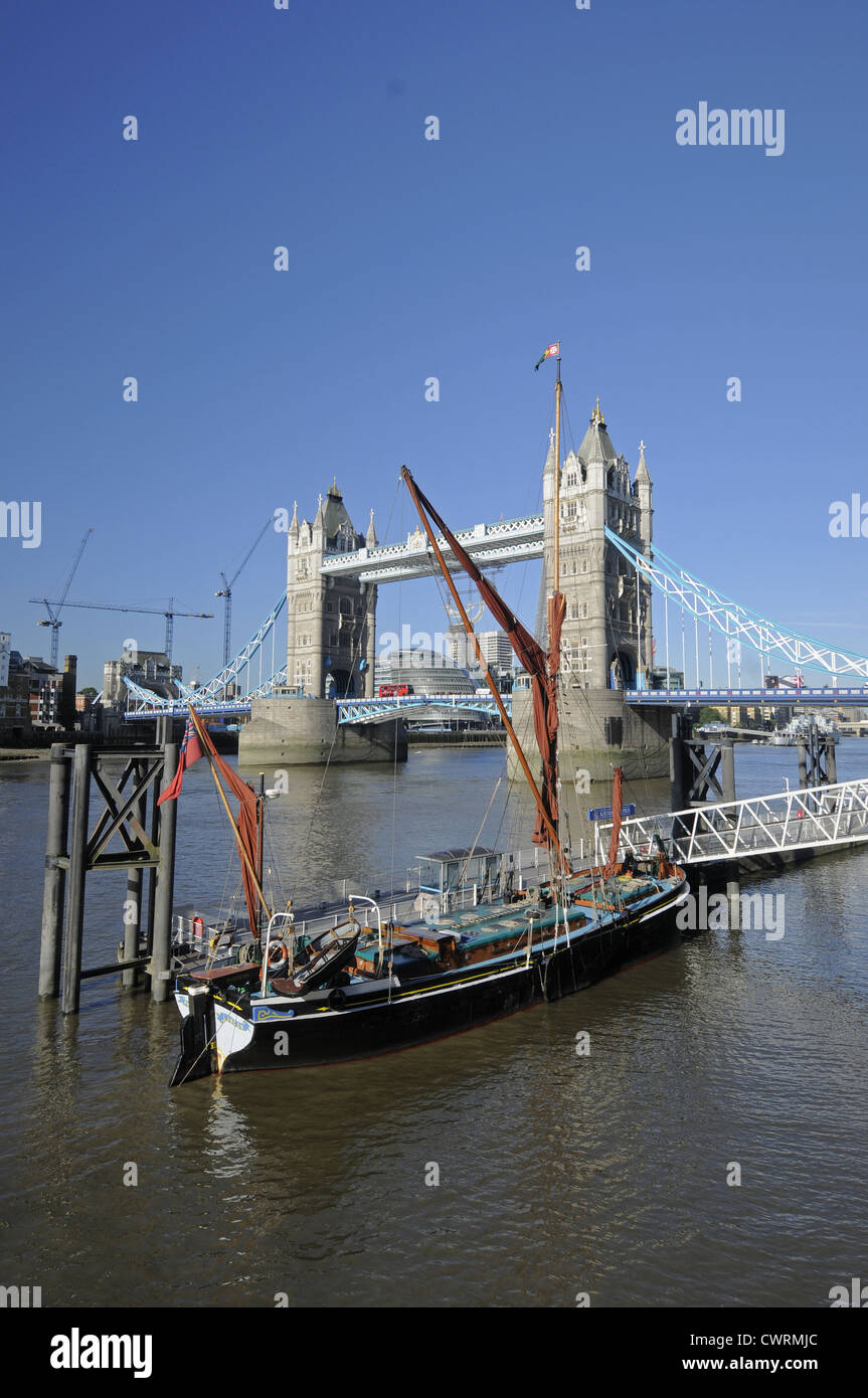 Tower Bridge River Thames London England Stockfoto