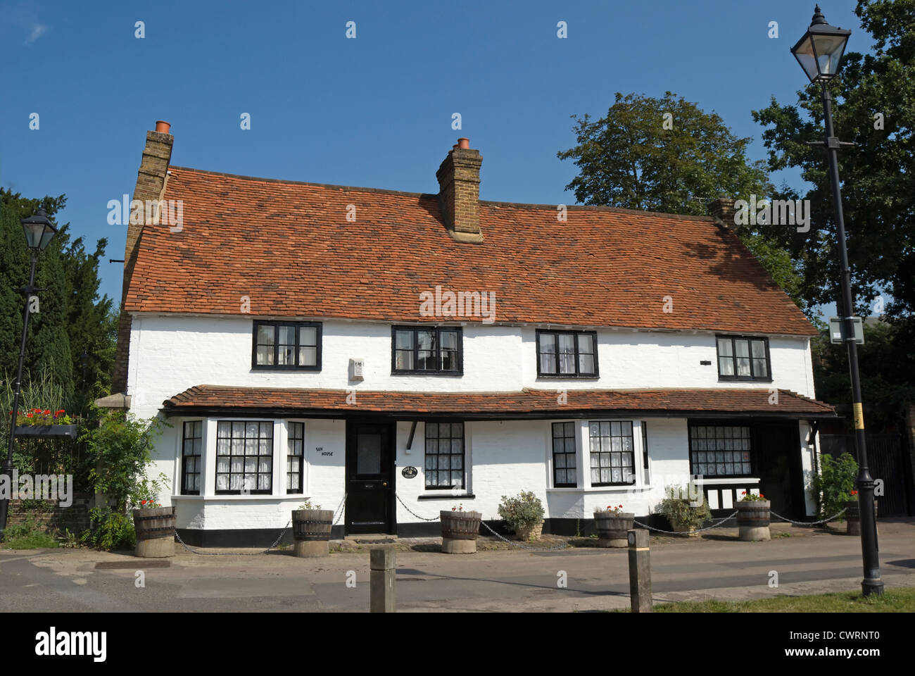 das 15. Jahrhundert Sun House aufgeführt ein Grad II Gebäude, Harmondsworth, Middlesex, england Stockfoto