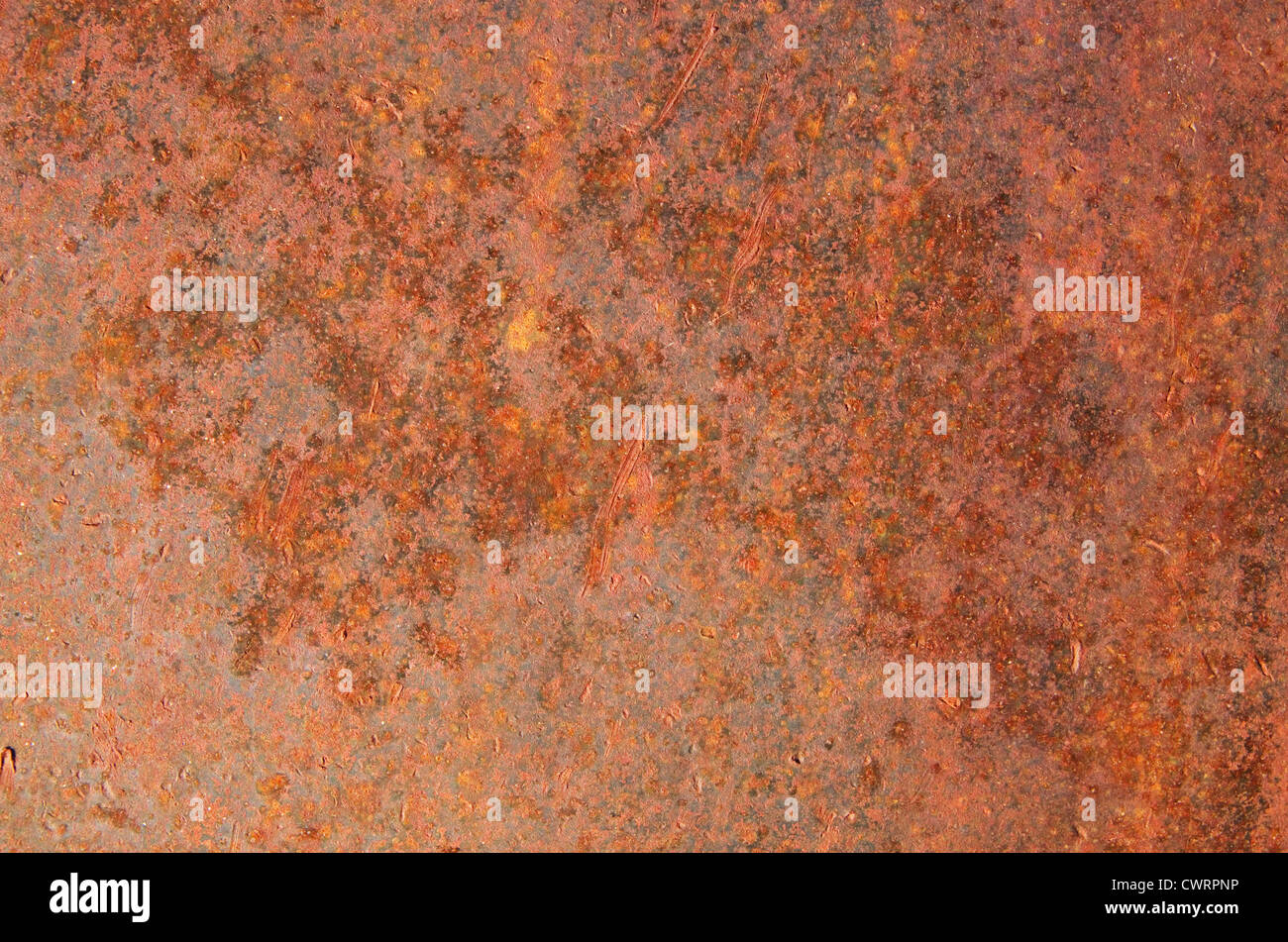altes rostiges Eisen zerkratzte Oberfläche Hintergrundtextur Stockfoto