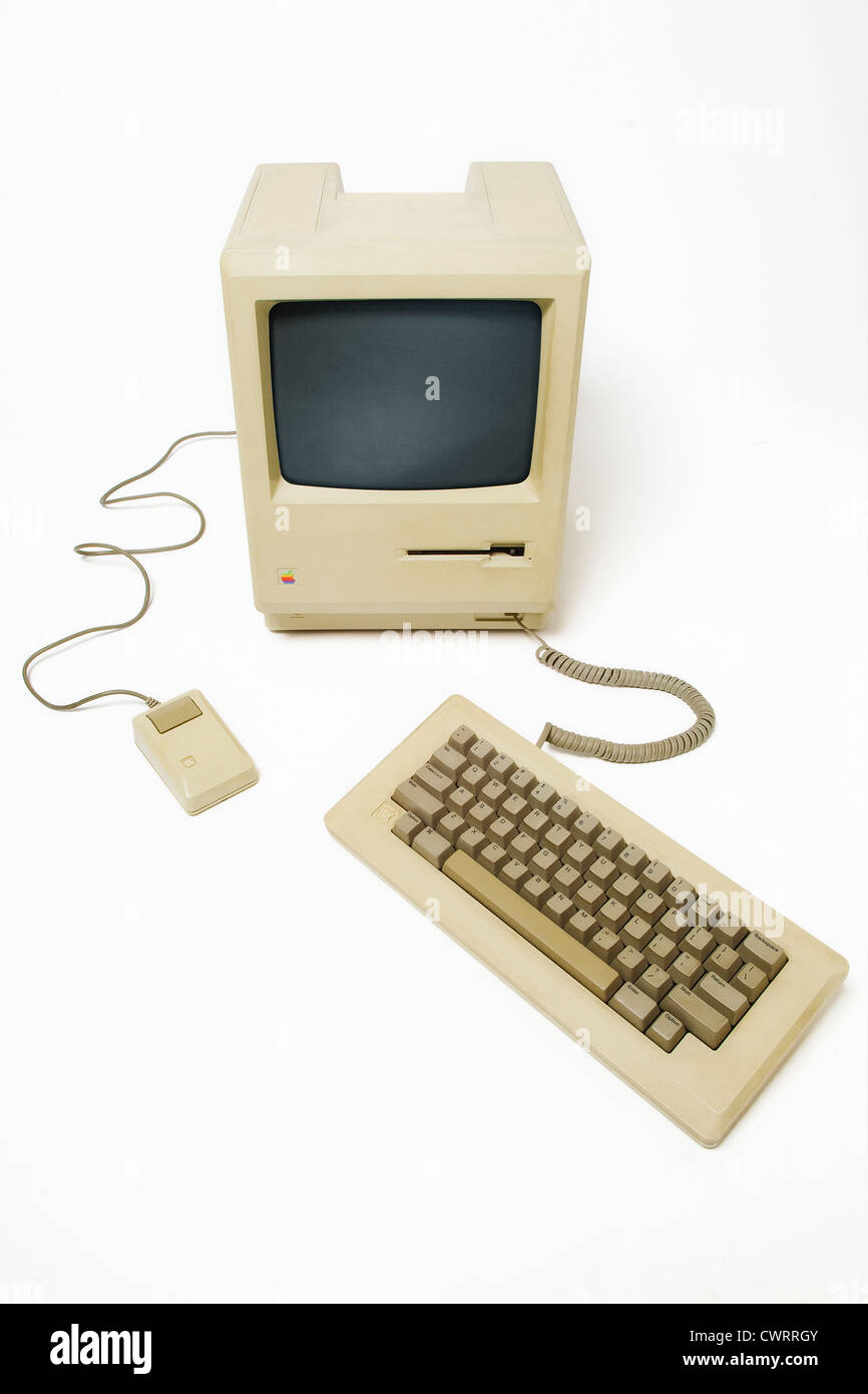 Der erste Macintosh von Apple am 24. Januar 1984 eingeführt Stockfoto