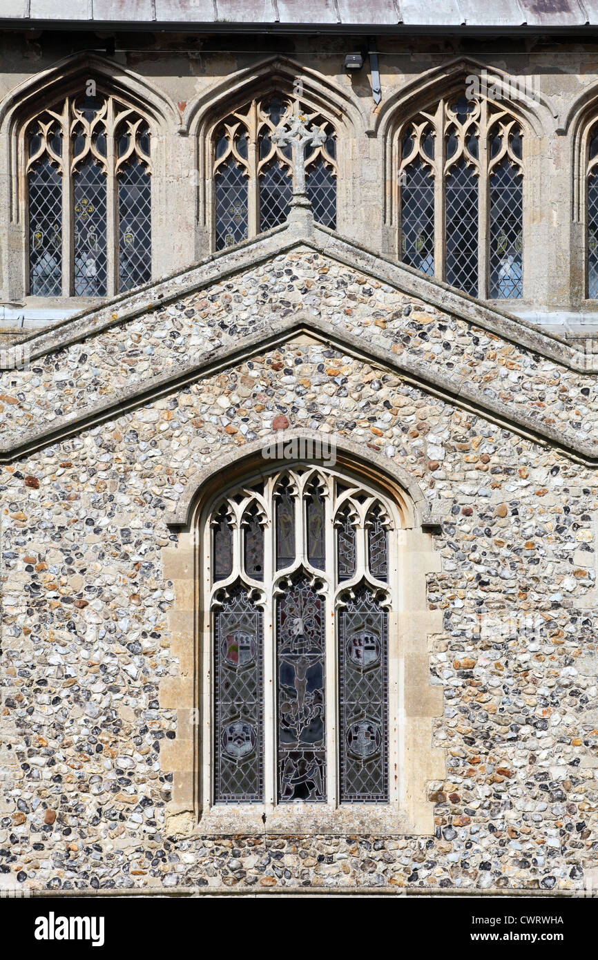 Detailansicht der All Saints church Necton, Norfolk, England, UK Stockfoto