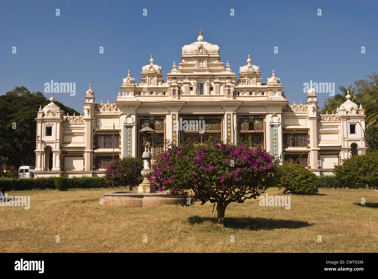 Elk201-2032 Indien, Karnataka, Mysore, Jaganmohan Palast Stockfoto