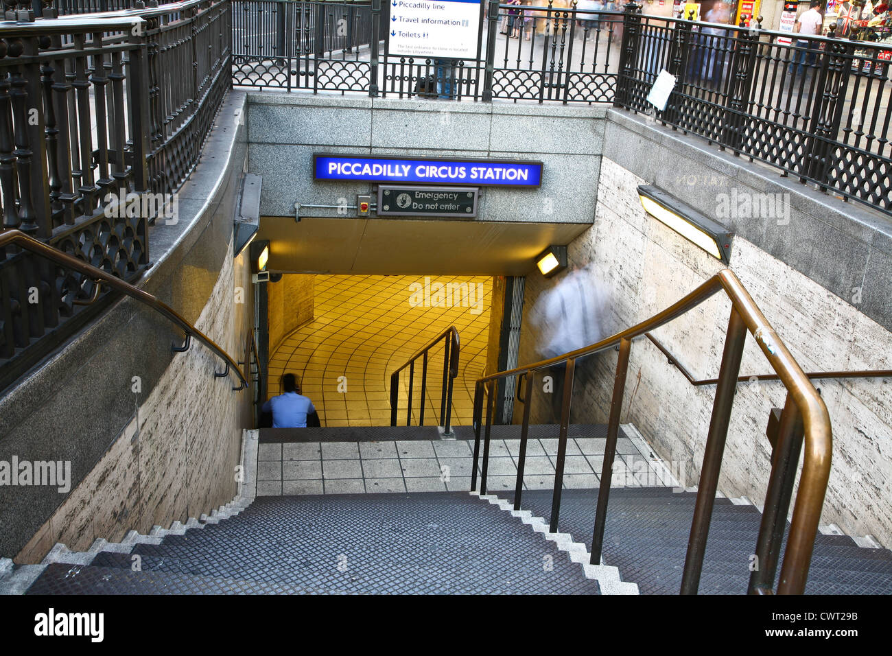 Londoner u-Bahn Stockfoto