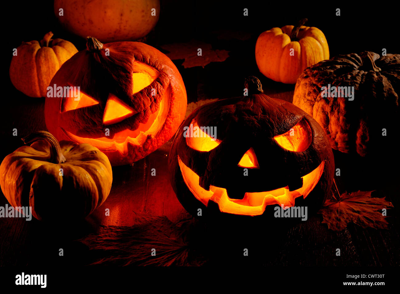 Halloween-Kürbis Stockfoto