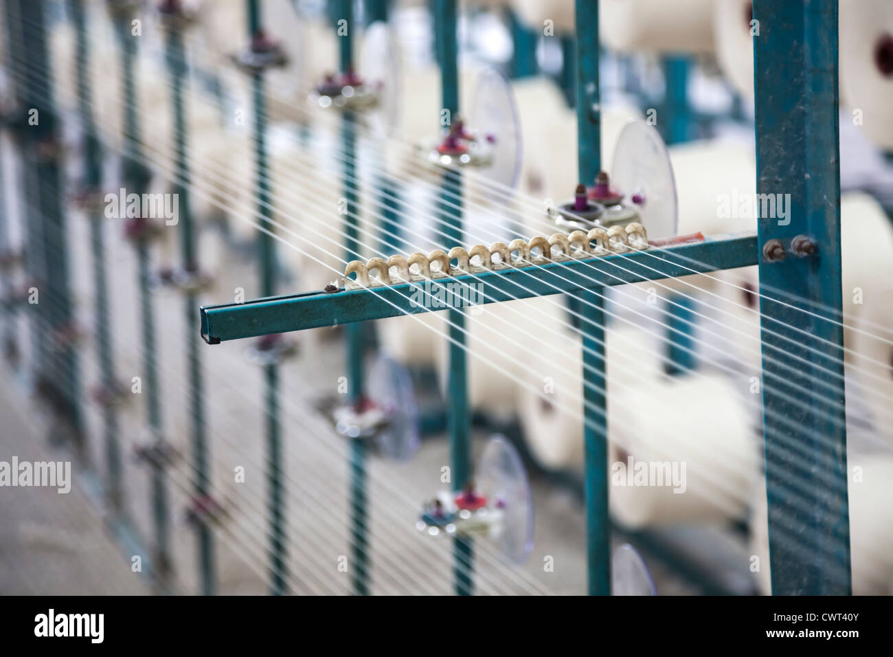Zwirnfabrik Stockfoto