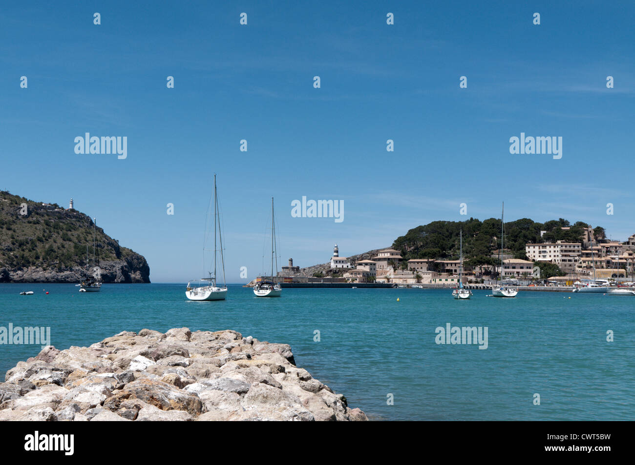 Port de Soller, Mallorca Stockfoto