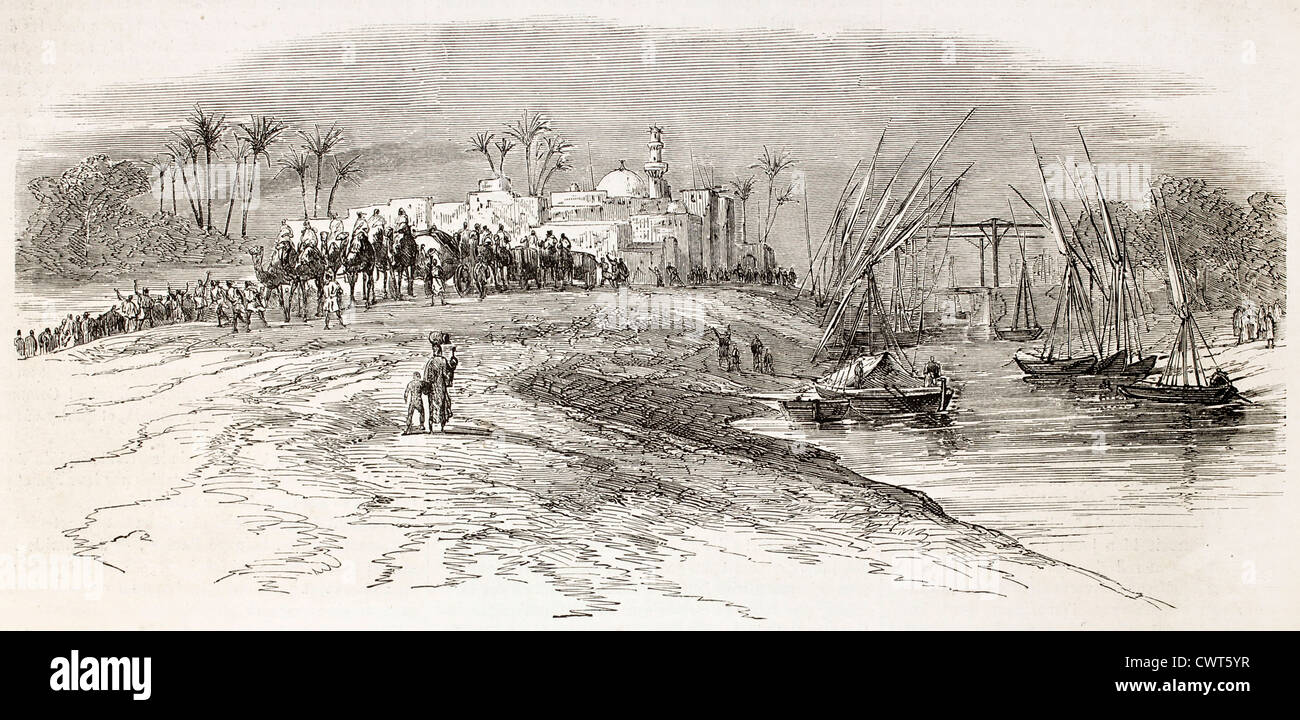 Napoleon-Prince Imperial ausgehend von Zagarig Stockfoto