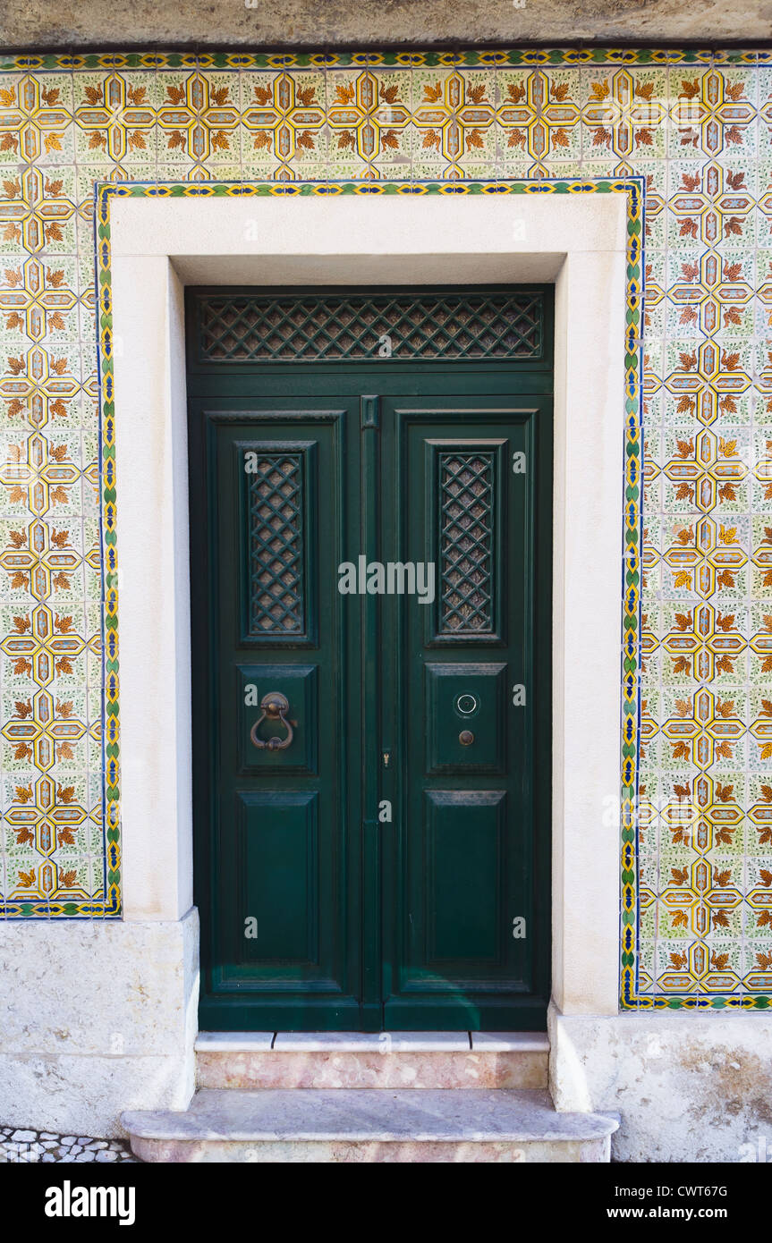 Lisbon Portugal Street Alfama Door Stockfotos Lisbon