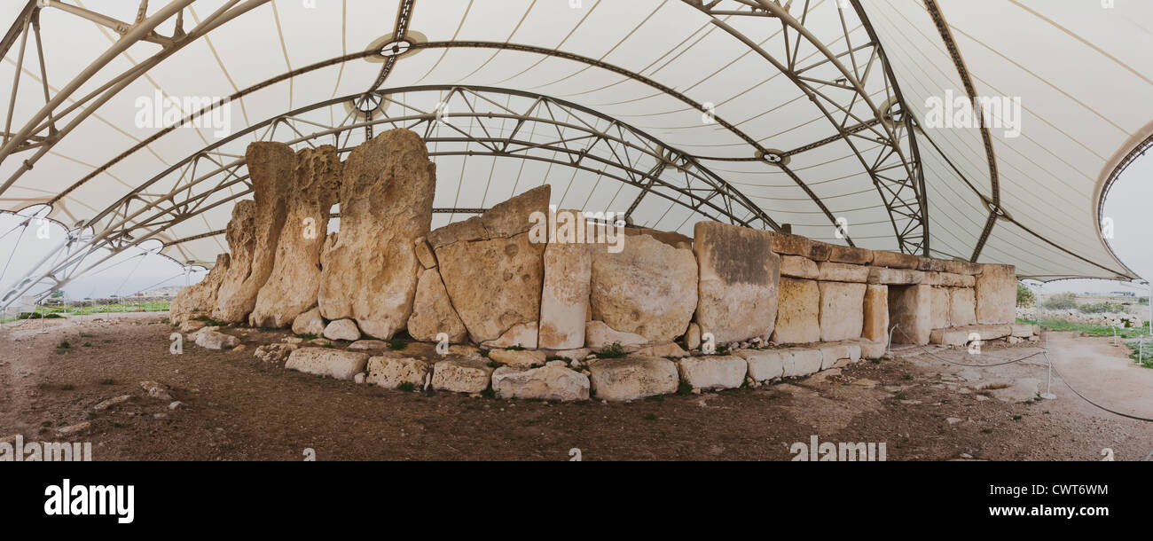 Diese Hagar Quim Tempel auf Malta ist sogar noch älter, dass Stonehenge und die Pyramiden Stockfoto