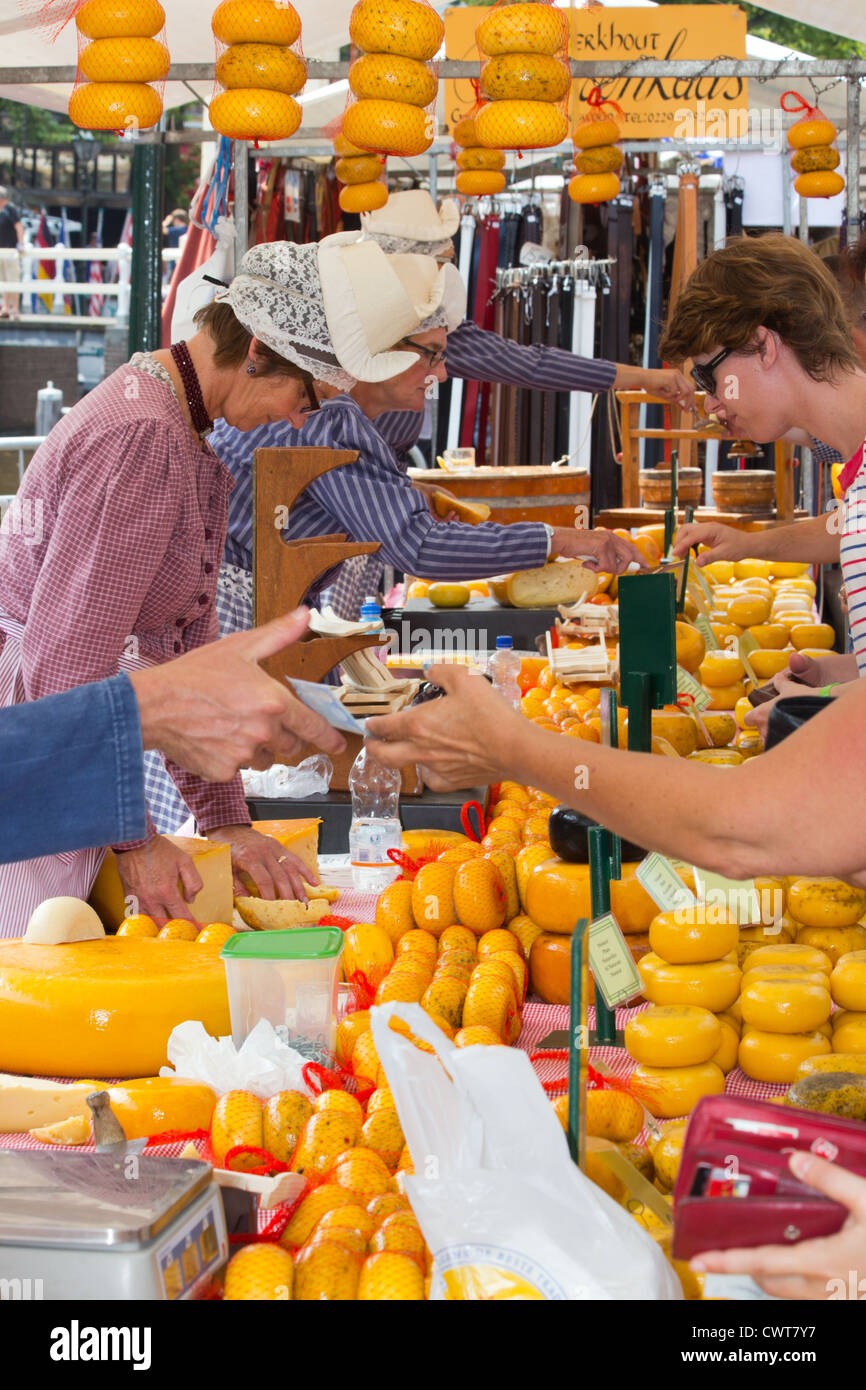 Käsemarkt in Alkmaar, Niederlande Stockfoto