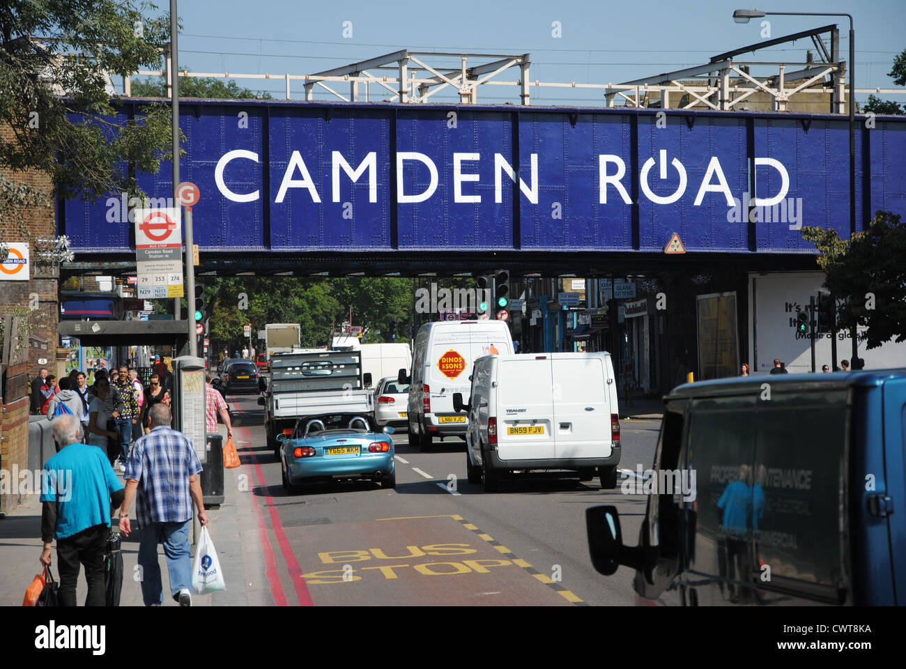 Camden Road Overground Station, Camden, London Stockfoto