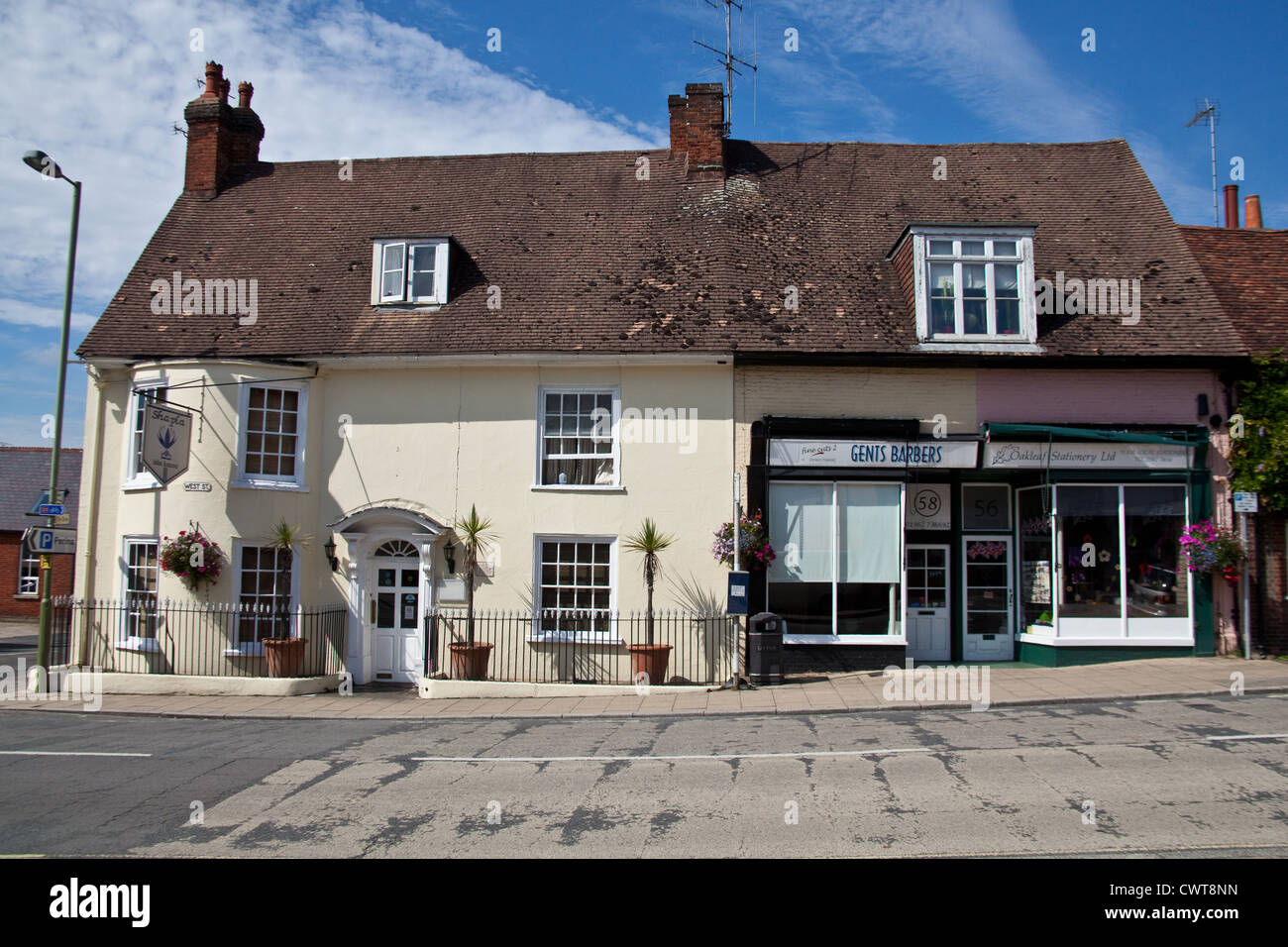 Weststraße, Alresford, Hampshire, England, Vereinigtes Königreich. Stockfoto