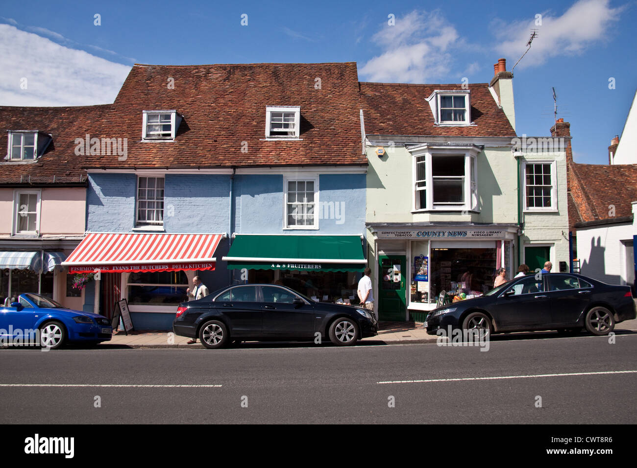 Weststraße, Alresford, Hampshire, England, Vereinigtes Königreich. Stockfoto