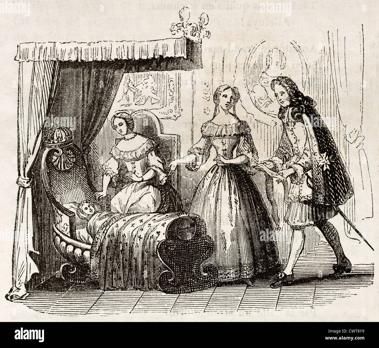 Louis XV-Geburt im Jahre 1710 Stockfoto