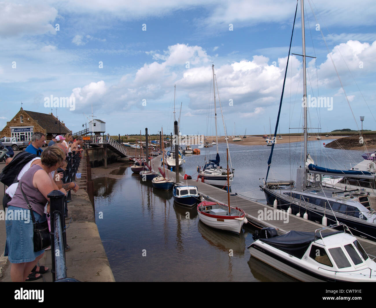 Hafen von Wells-Next-the-Sea, Norfolk, Großbritannien Stockfoto