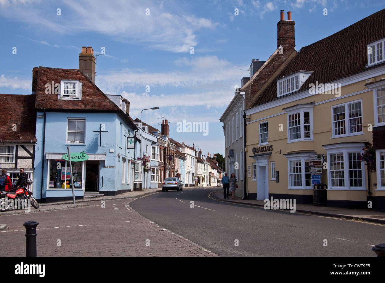 Broad Street, Alresford, Hampshire, England, Vereinigtes Königreich. Stockfoto