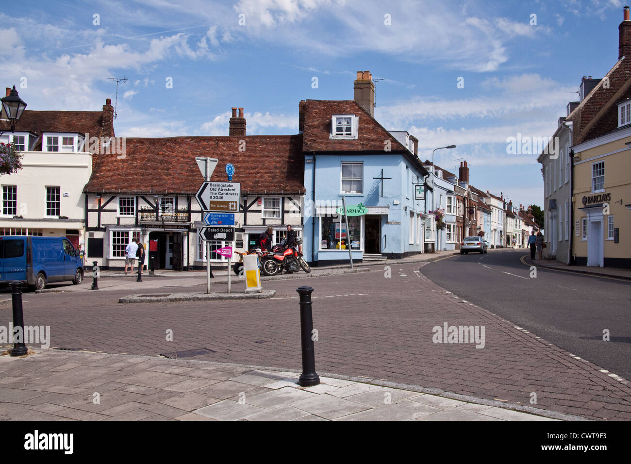 Broad Street, Alresford, Hampshire, England, Vereinigtes Königreich. Stockfoto