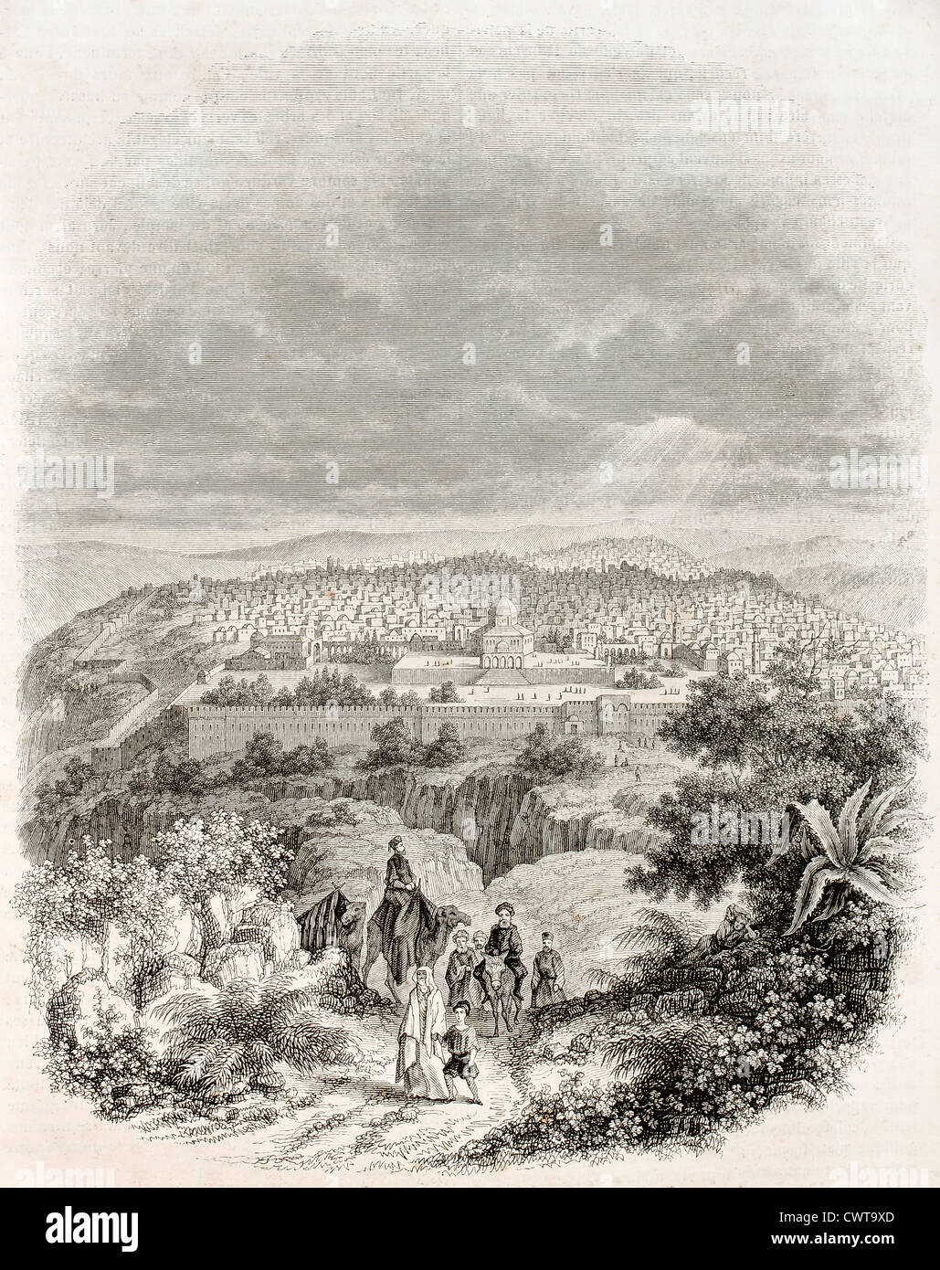 Jeruslam alte Ansicht Stockfoto