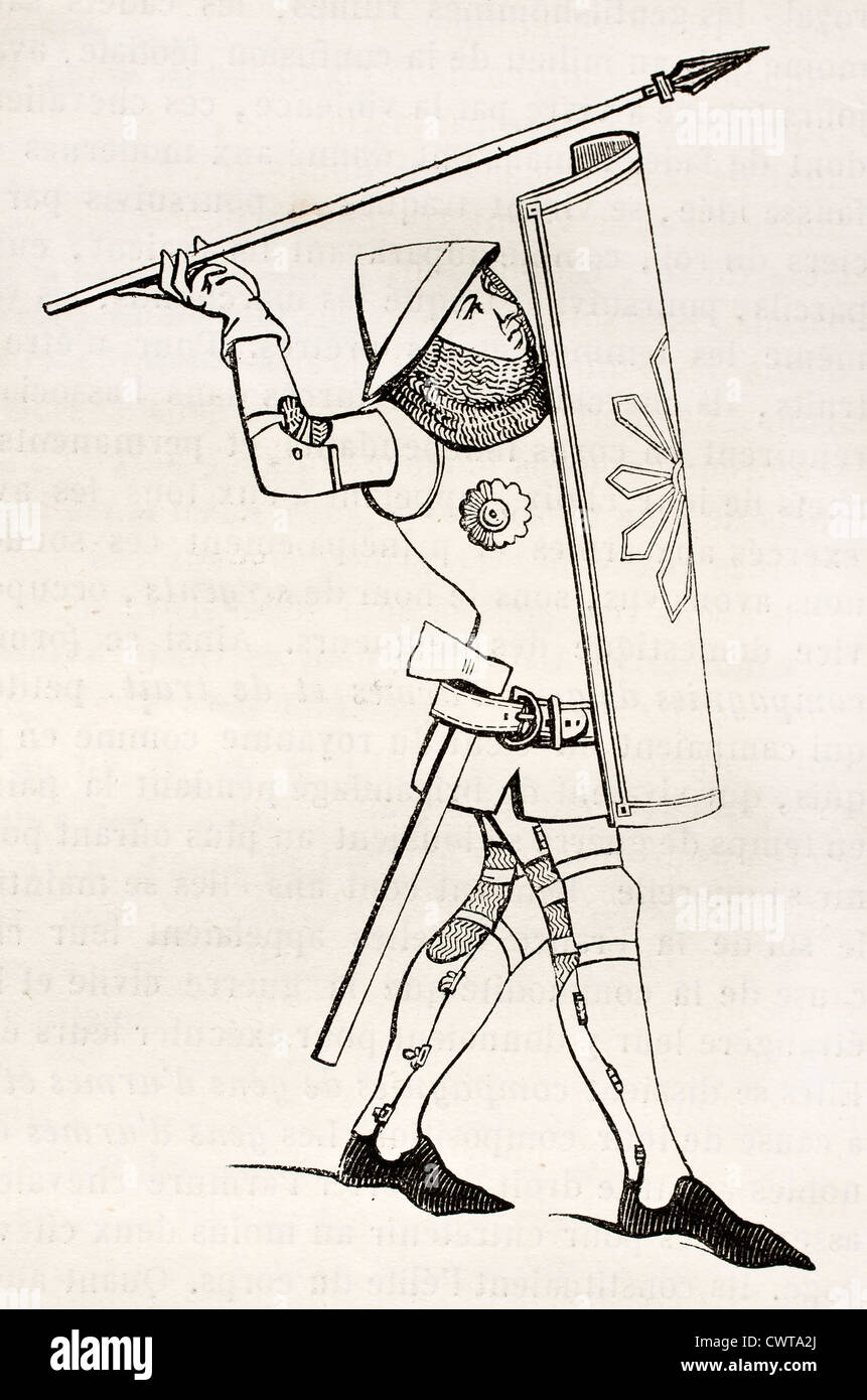 Mittelalterliche Soldat Stockfoto