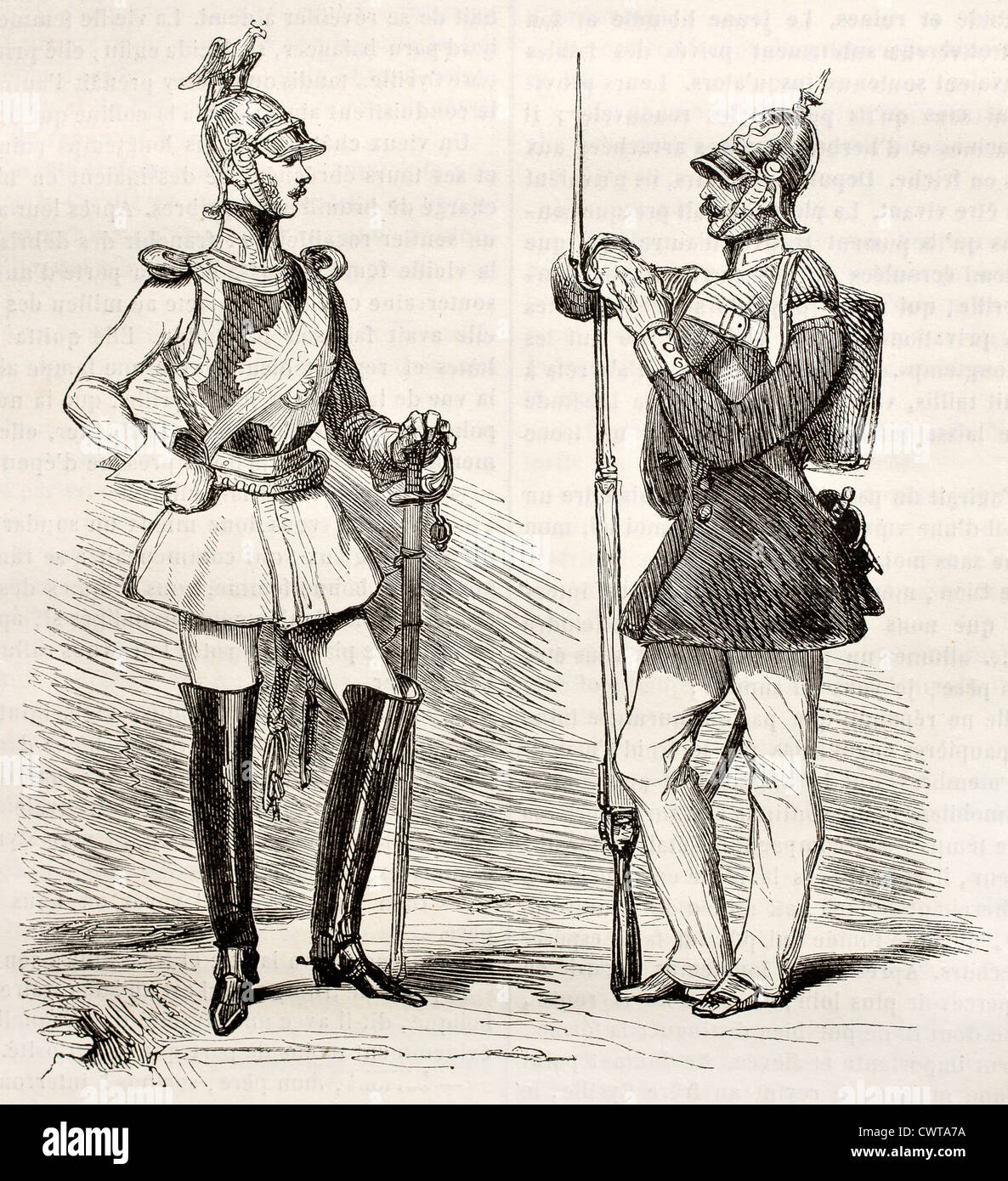 Preußische ArmeeUniformen Stockfotografie Alamy