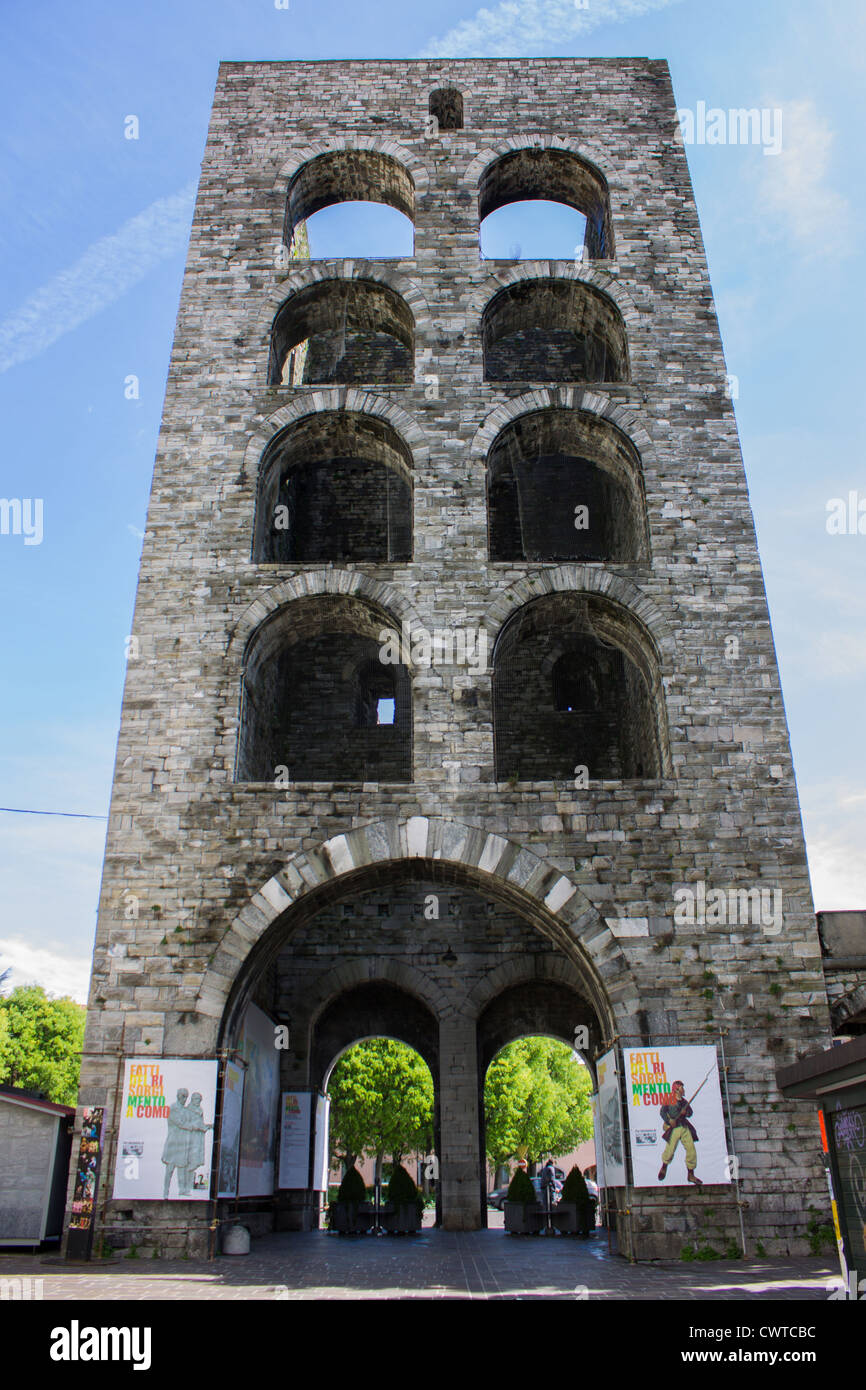 Italien, Lombardei, Comer See, Porta Torre Stockfoto