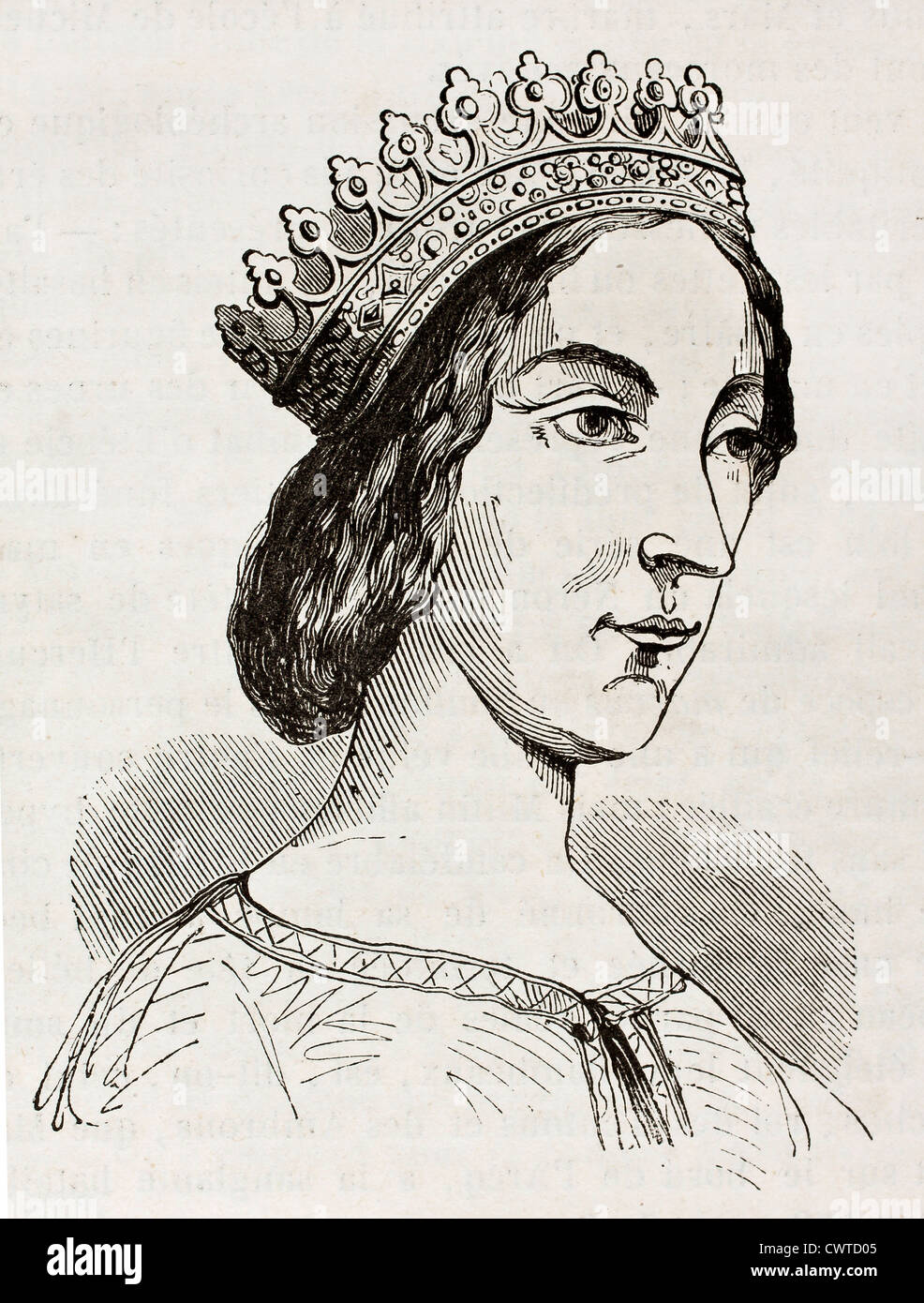 Jeanne de Laval Stockfoto