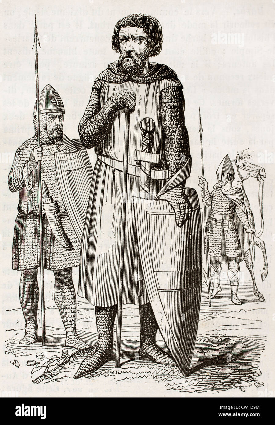 Mittelalterlichen Soldaten Stockfoto