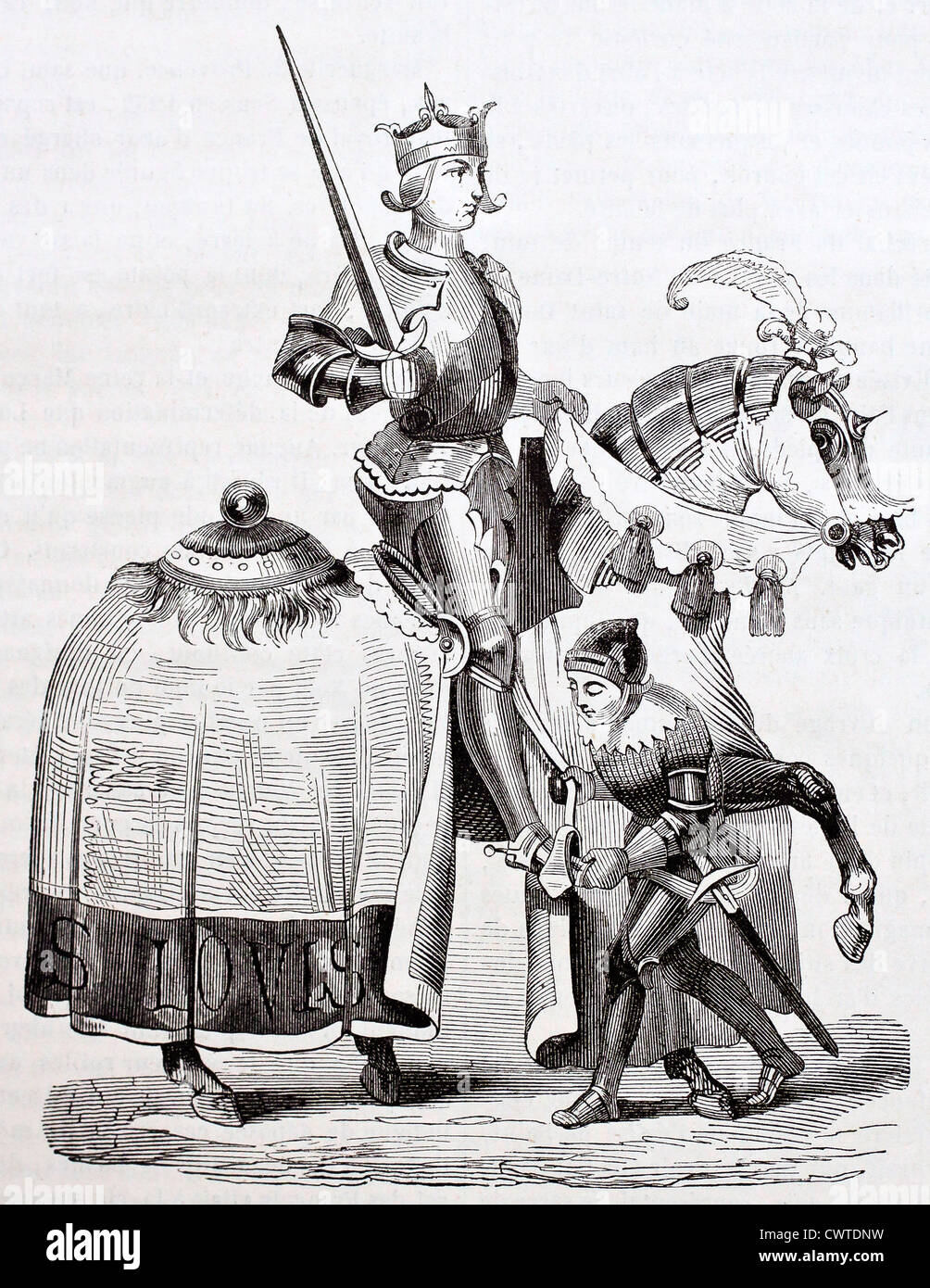 Louis IX von Frankreich Stockfoto