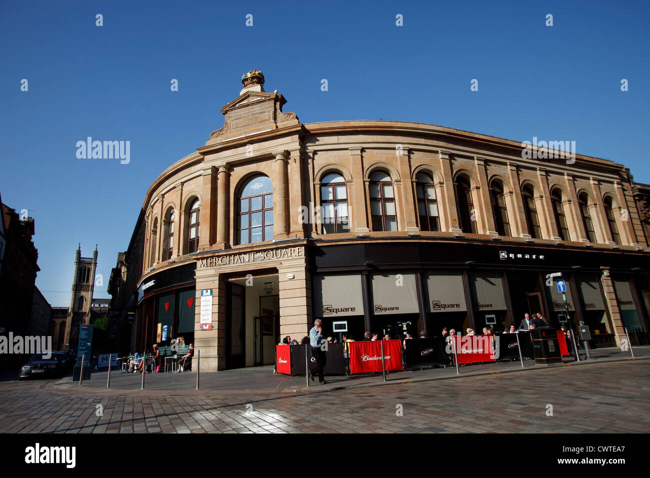 Merchant Square. Candleriggs Merchant City Area, Glasgow. Stockfoto