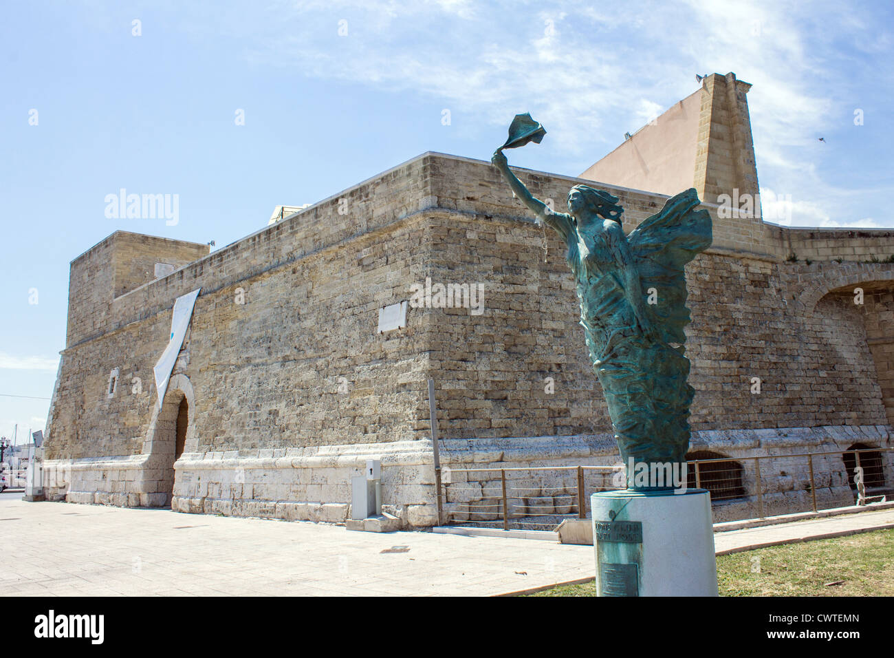 Italien, Apulien, Bari, alte Stadtmauer Stockfoto