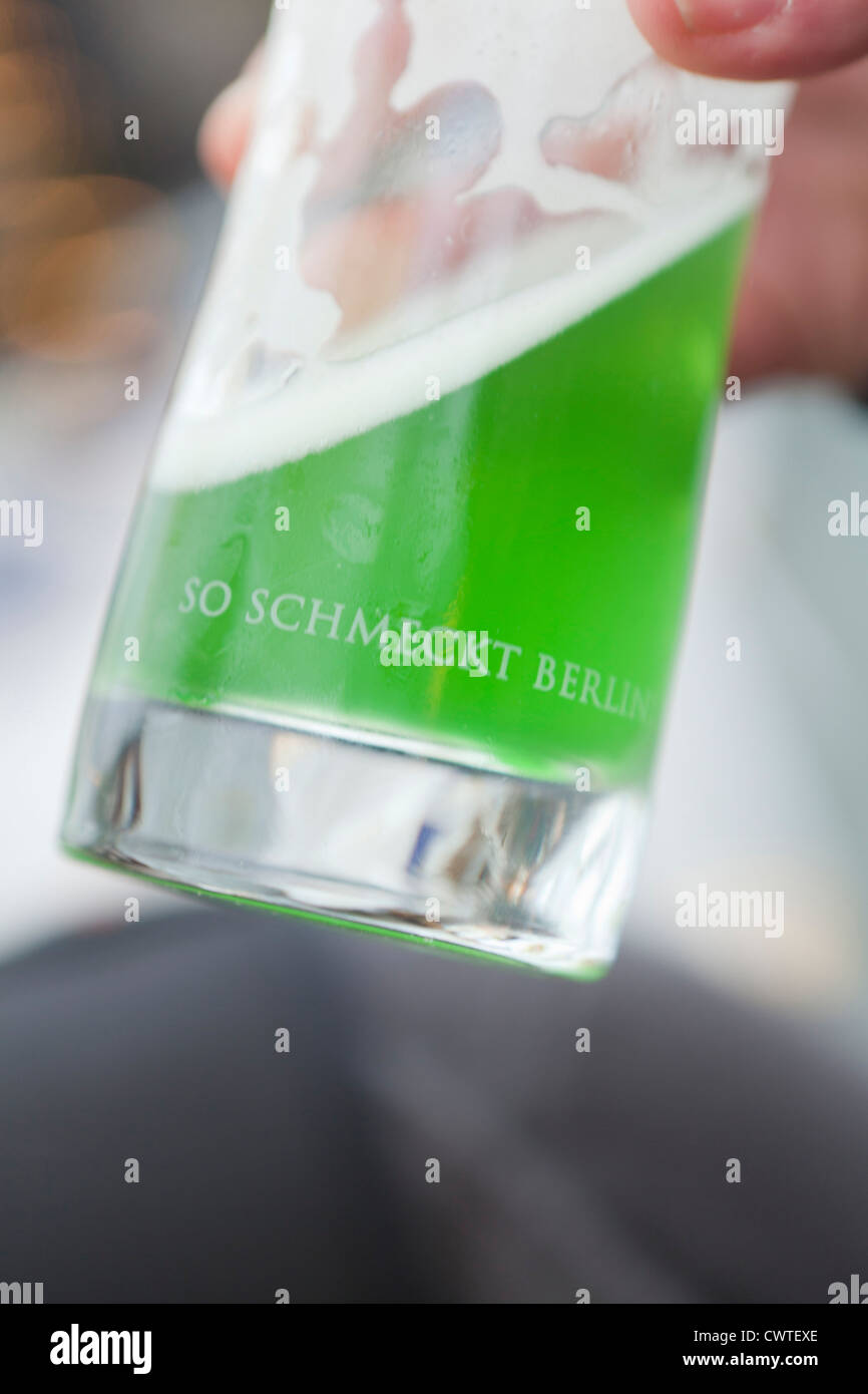Berliner Weisse Glas Stockfoto