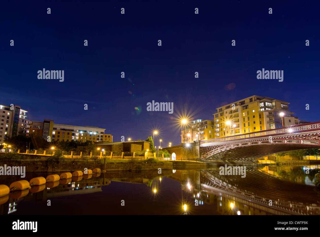 Crown Point Bridge in Leeds Stockfoto