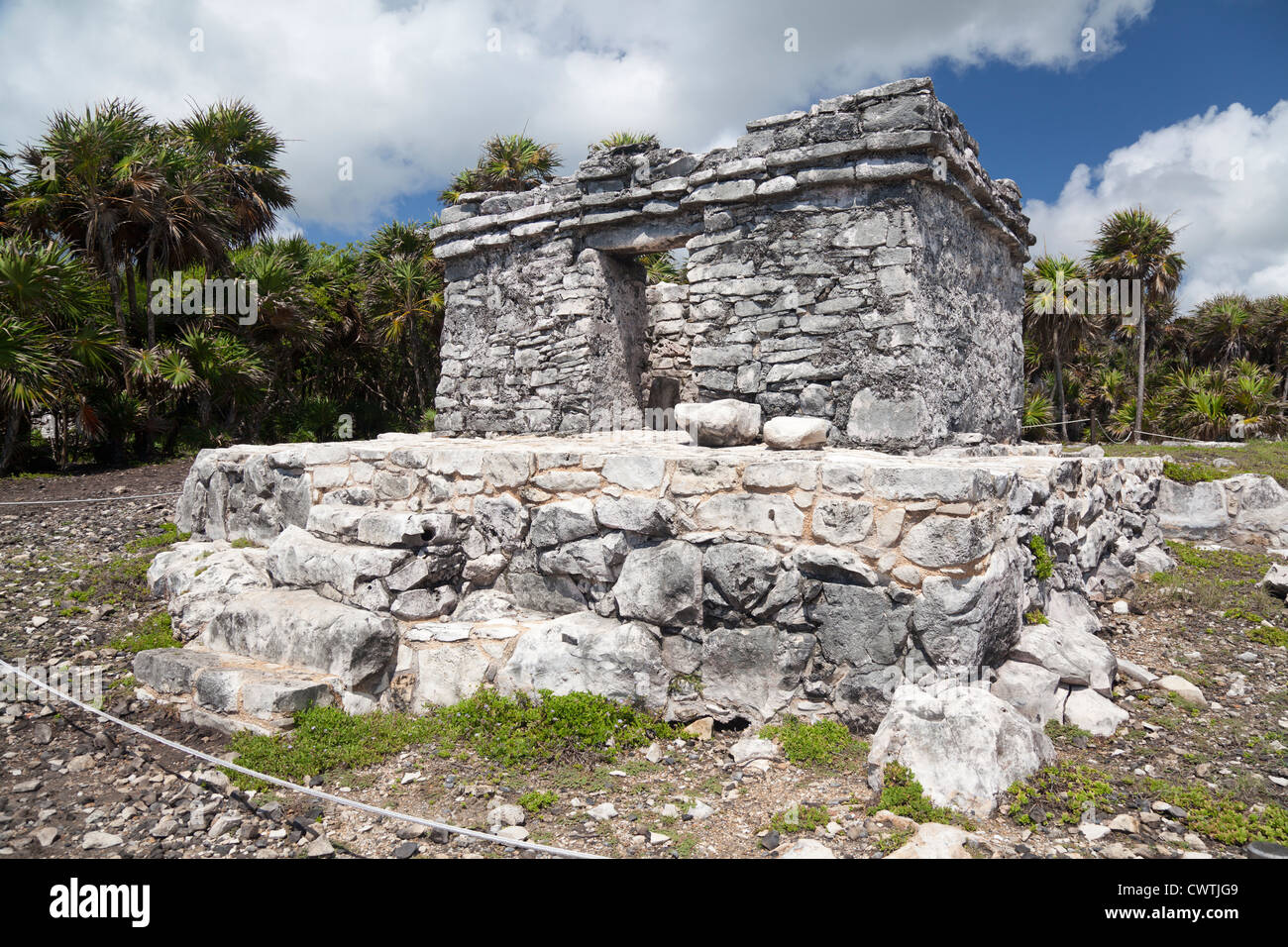 Maya-Ruinen von Tulum, Quintana Roo, Mexiko Stockfoto