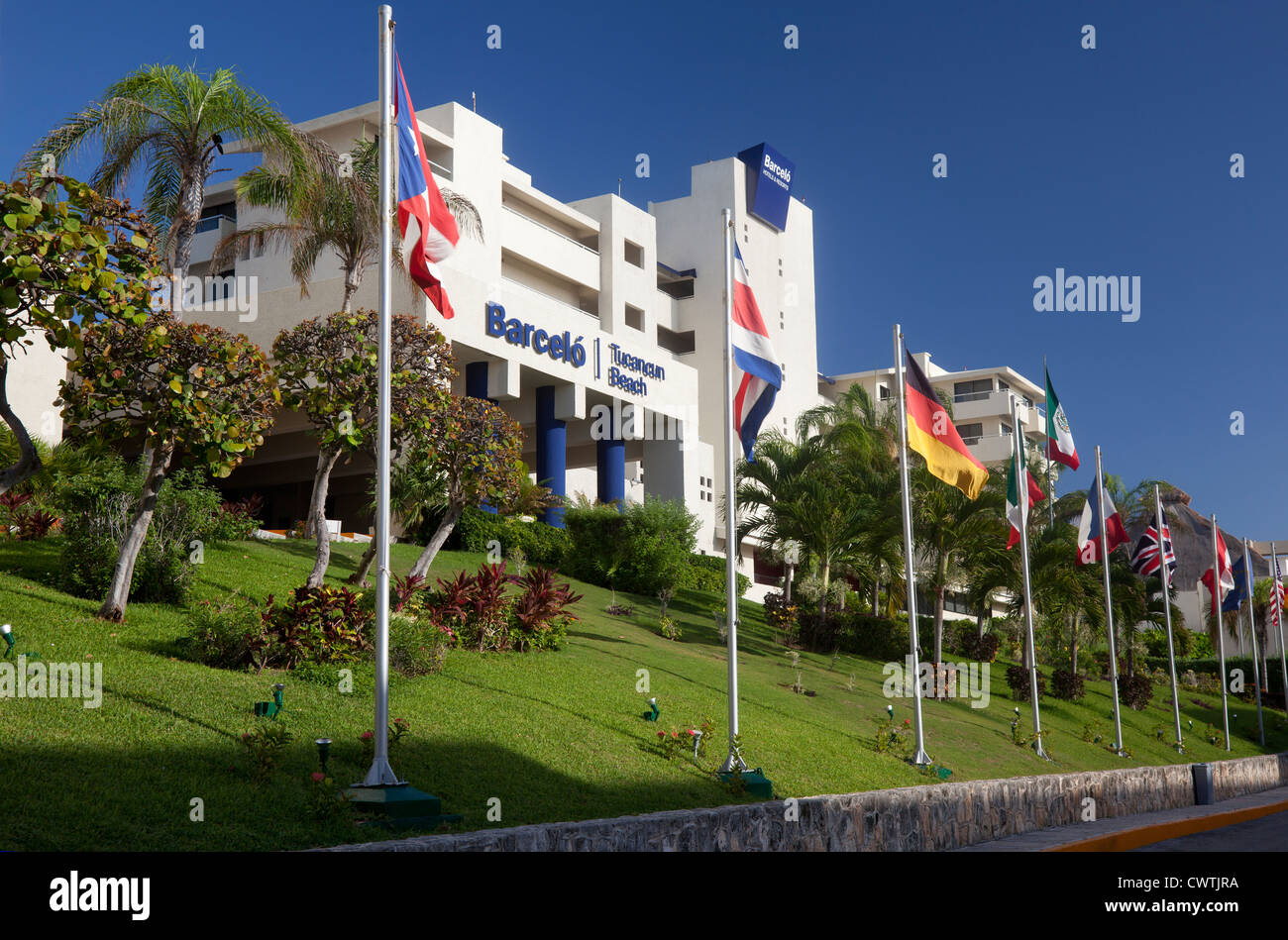 Barcelo Tucancun Beach Hotel in Cancun, Mexiko Stockfoto