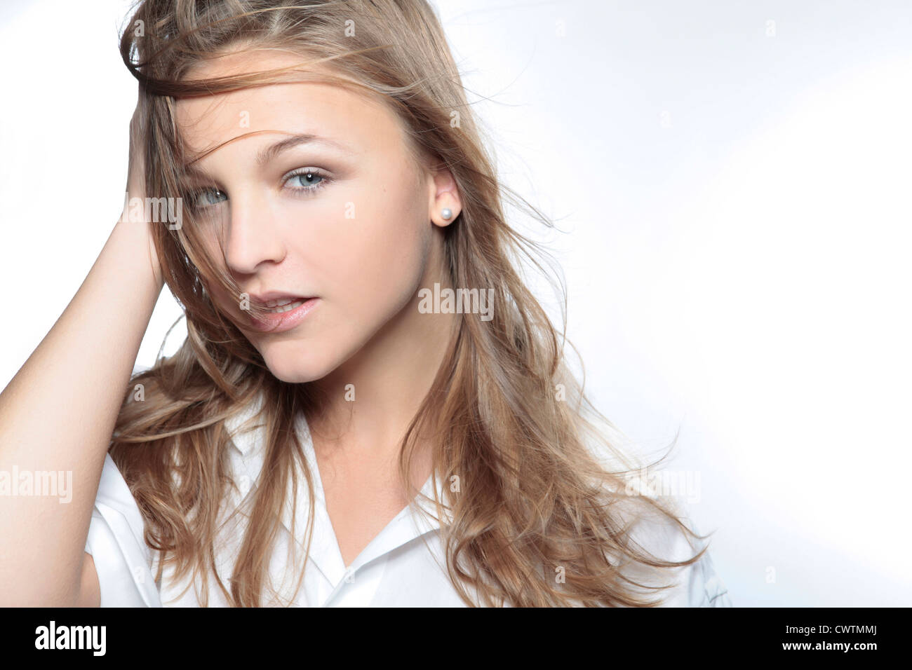 Attraktive junge Frau, Porträt Stockfoto